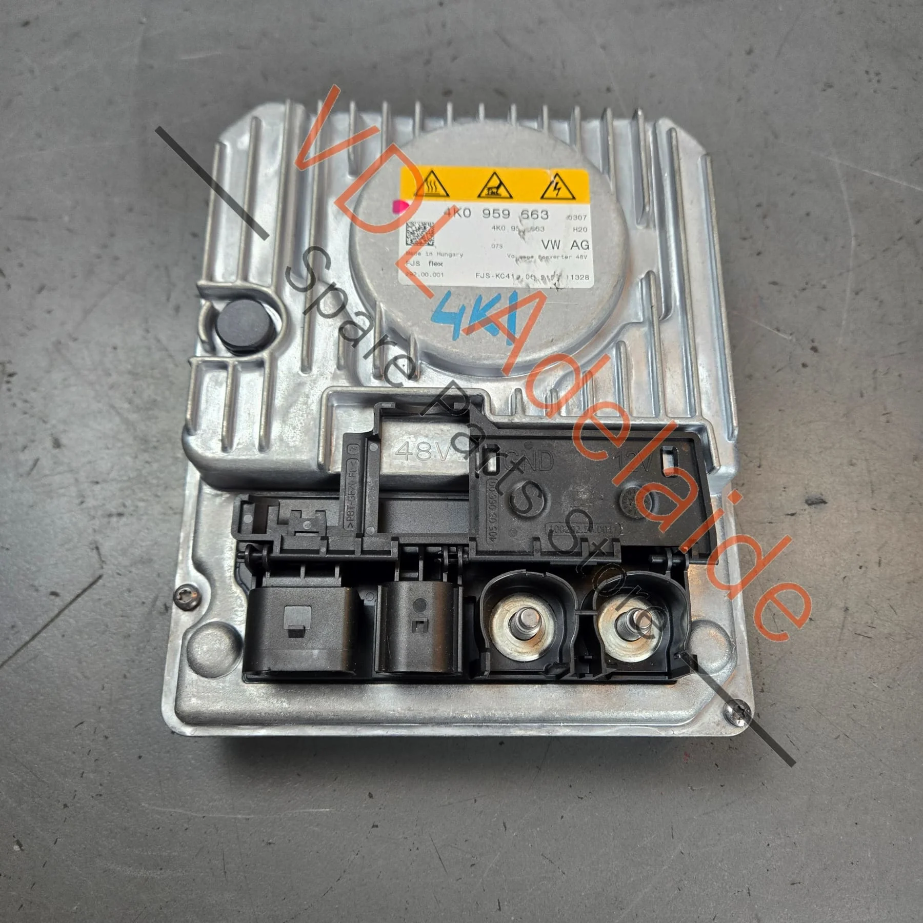 Audi 48V AC / DC Voltage Converter Transformer Module 4K0959663