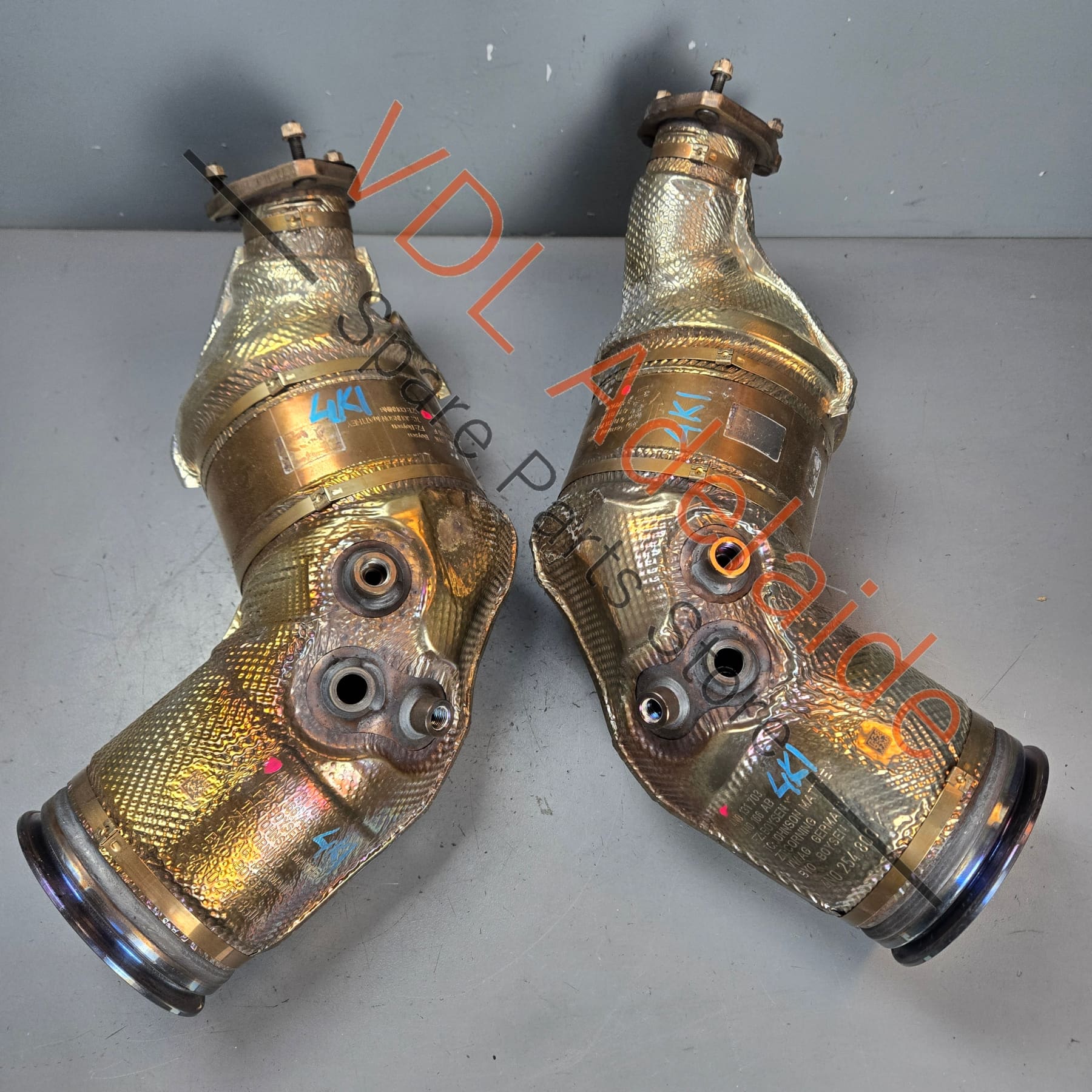 Audi Genuine Stock OEM RS6 RS7 Particulate Filter Set Left & Right 4N0254800K 4N0254850C - Image 2