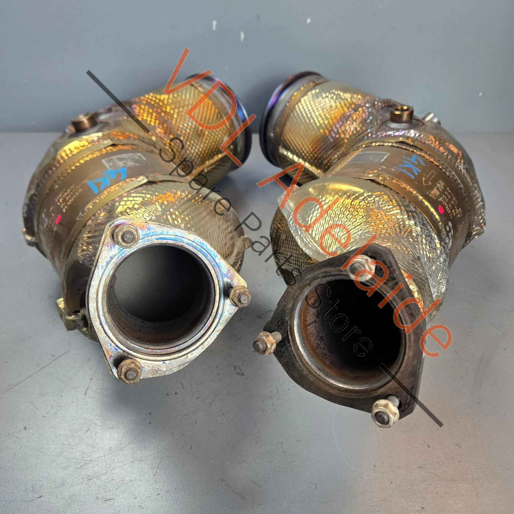 Audi Genuine Stock OEM RS6 RS7 Particulate Filter Set Left & Right 4N0254800K 4N0254850C - Image 4