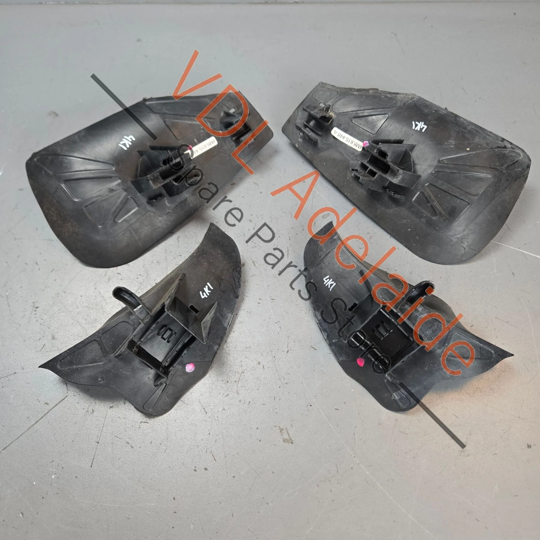 Audi RS6 RS7 Set of 4x Carbon Ceramic Air Guide Ducts 4M8615447A 4M8615448A 9Y0615447C 9Y0615448C - Image 2
