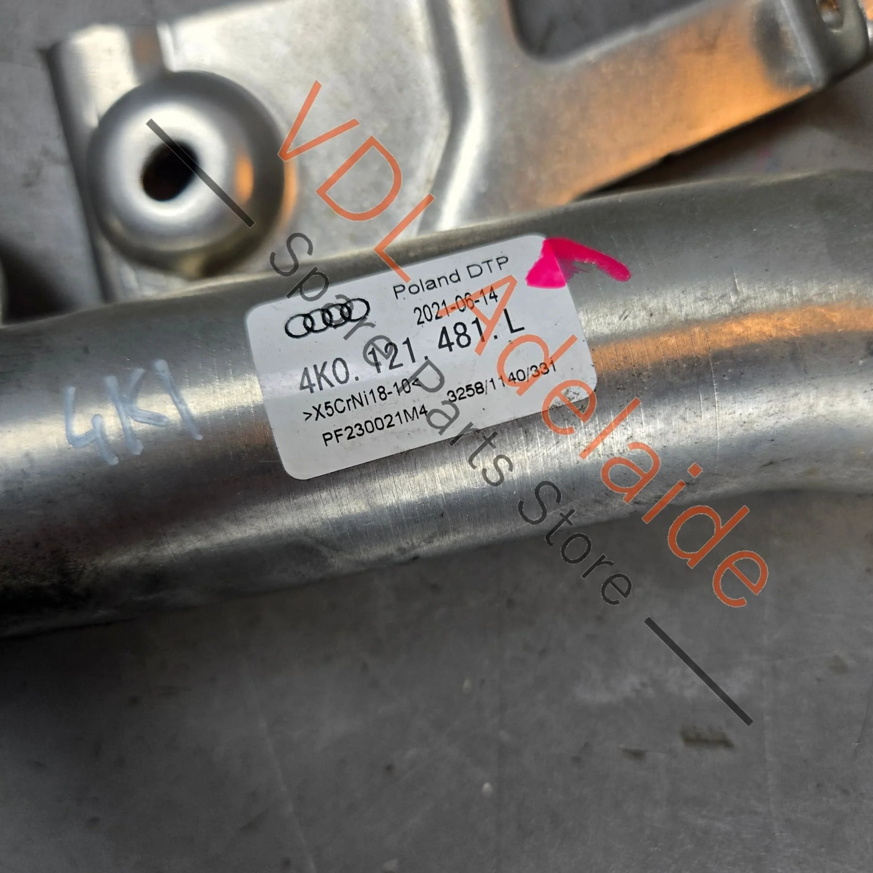 Audi RS6 RS7 Coolant Pipe 4K0121481L - Image 3