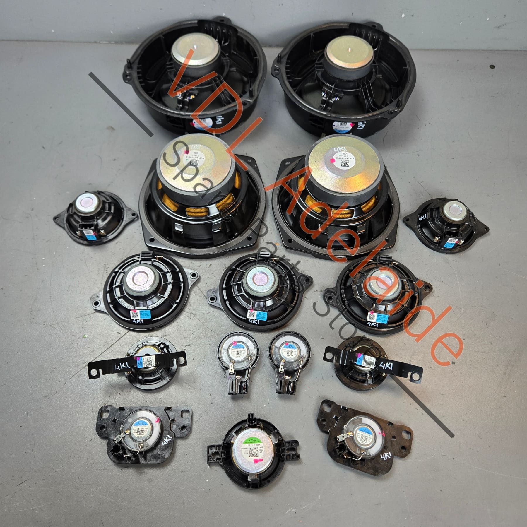Audi RS7 16 Speaker Set Bang Olufsen 4K0035297 4K9035411A 4M0035454B 4K8035416 - Image 3