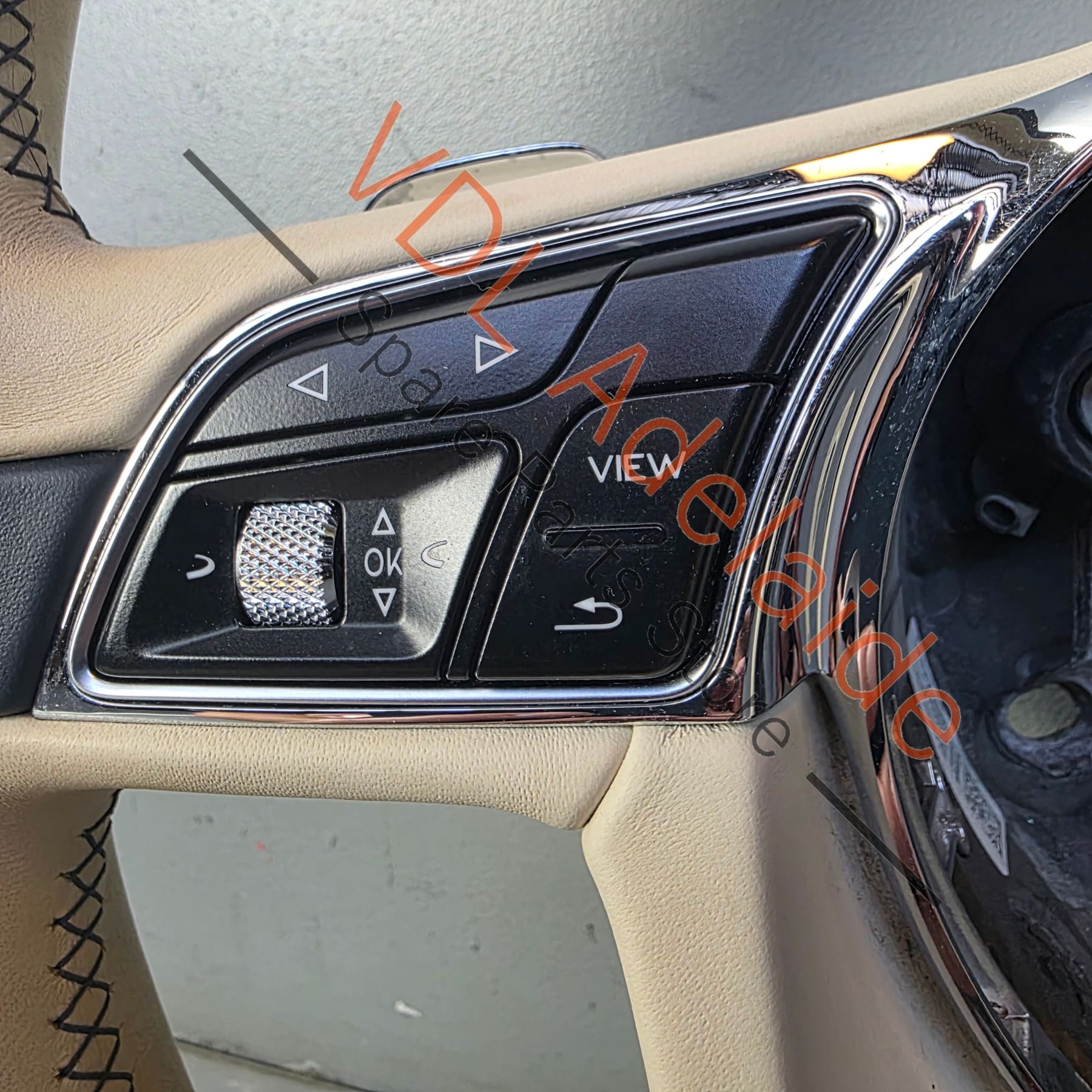 Bentley Bentayga Multispoke Steering Wheel Leather Hide colour Linen / Imperial Blue 36A419089A - Image 4