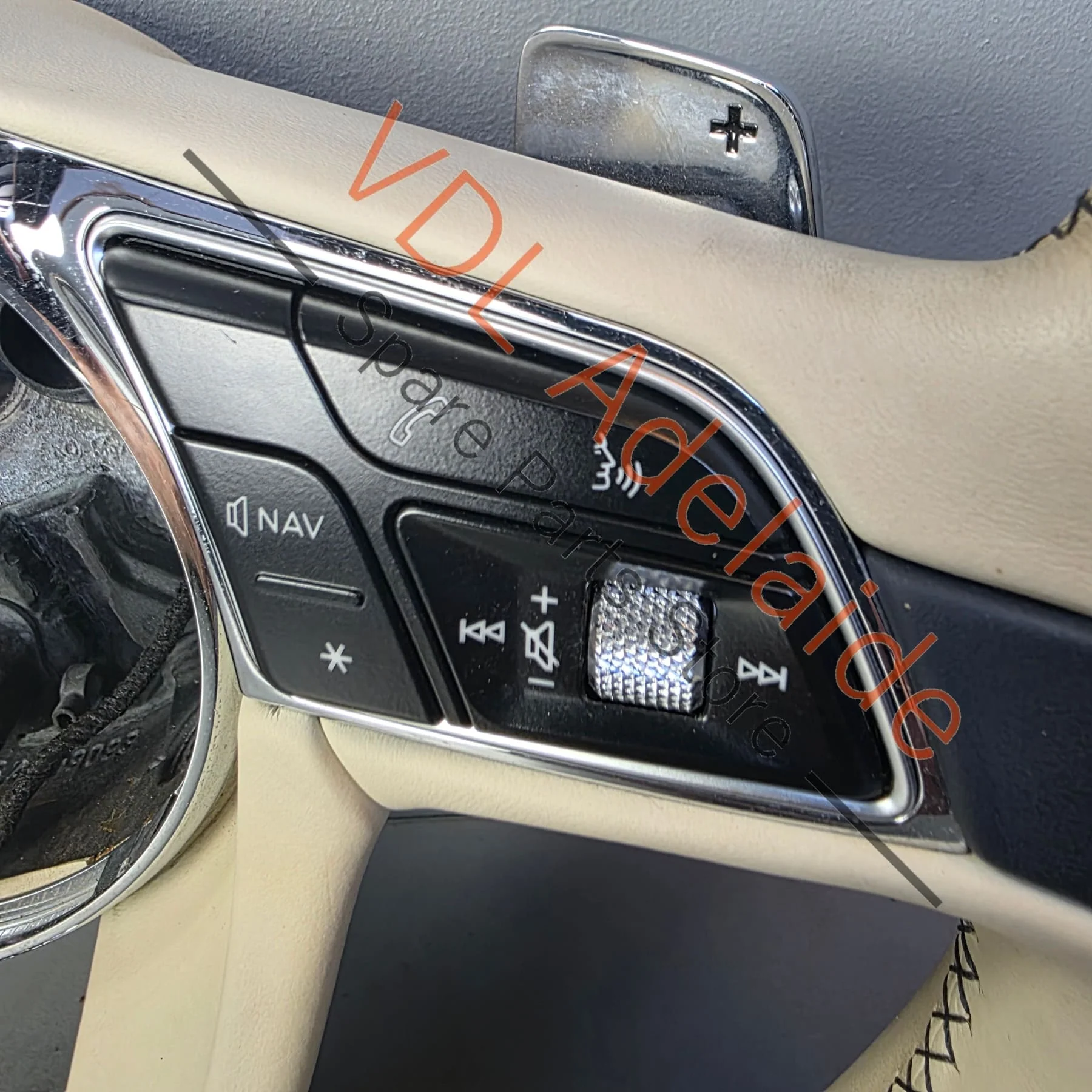 Bentley Bentayga Multispoke Steering Wheel Leather Hide colour Linen / Imperial Blue 36A419089A - Image 5