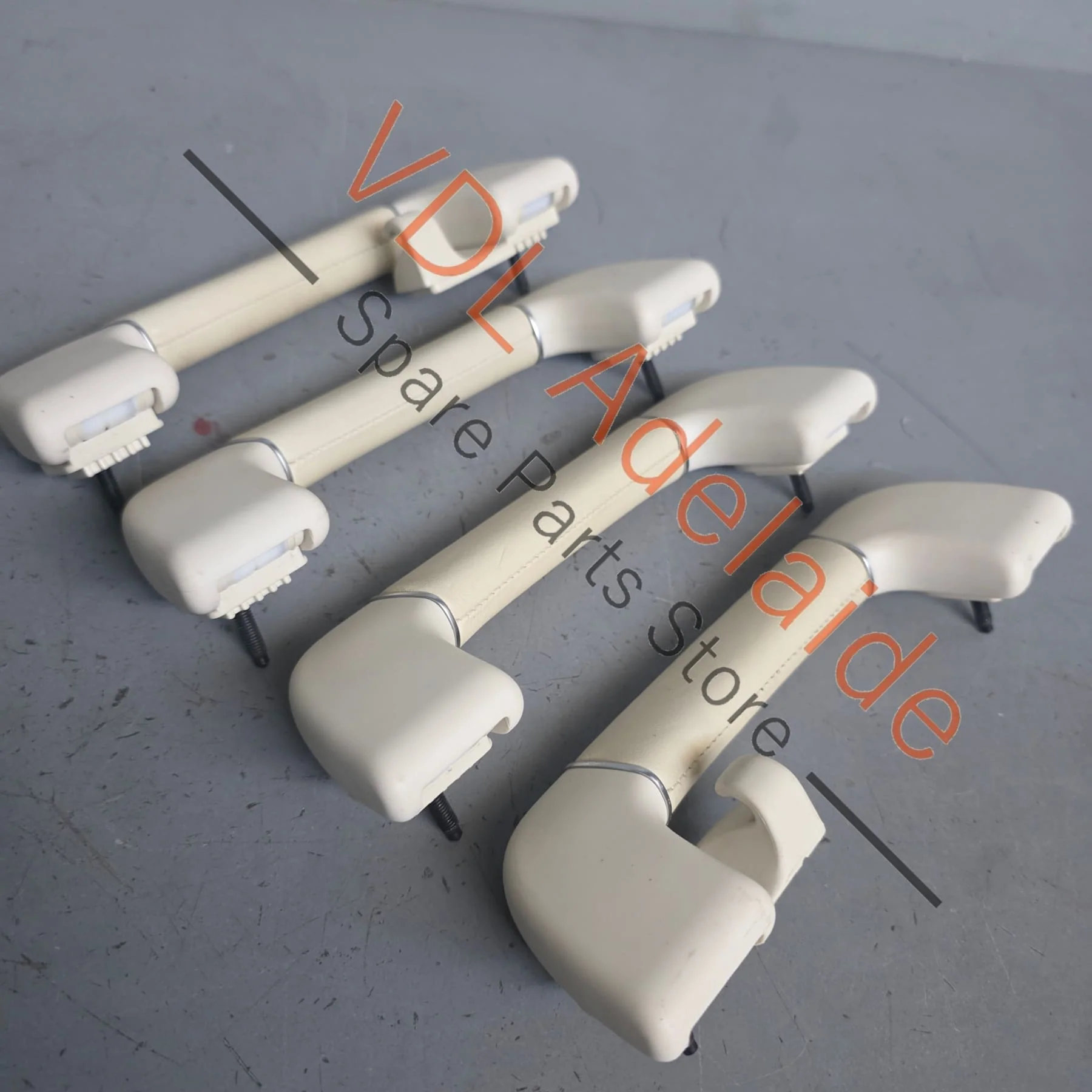 Bentley Bentayga Set of Interior Roof Handles Leather Hide colour Linen 36A857141B 51V - Image 5