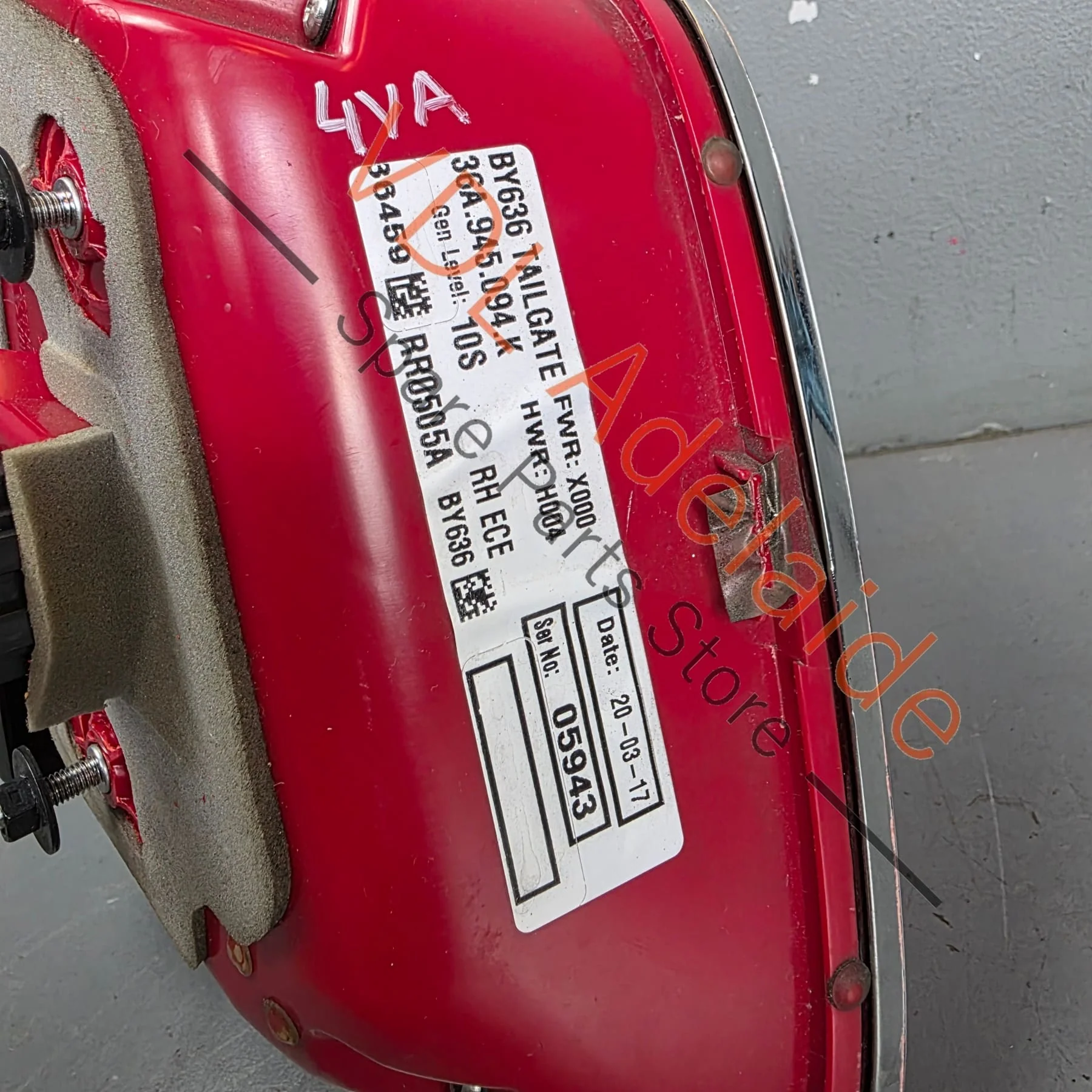 Bentley Bentayga Rear LED Tail Lamp Light Right Inner 36A945094K - Image 6