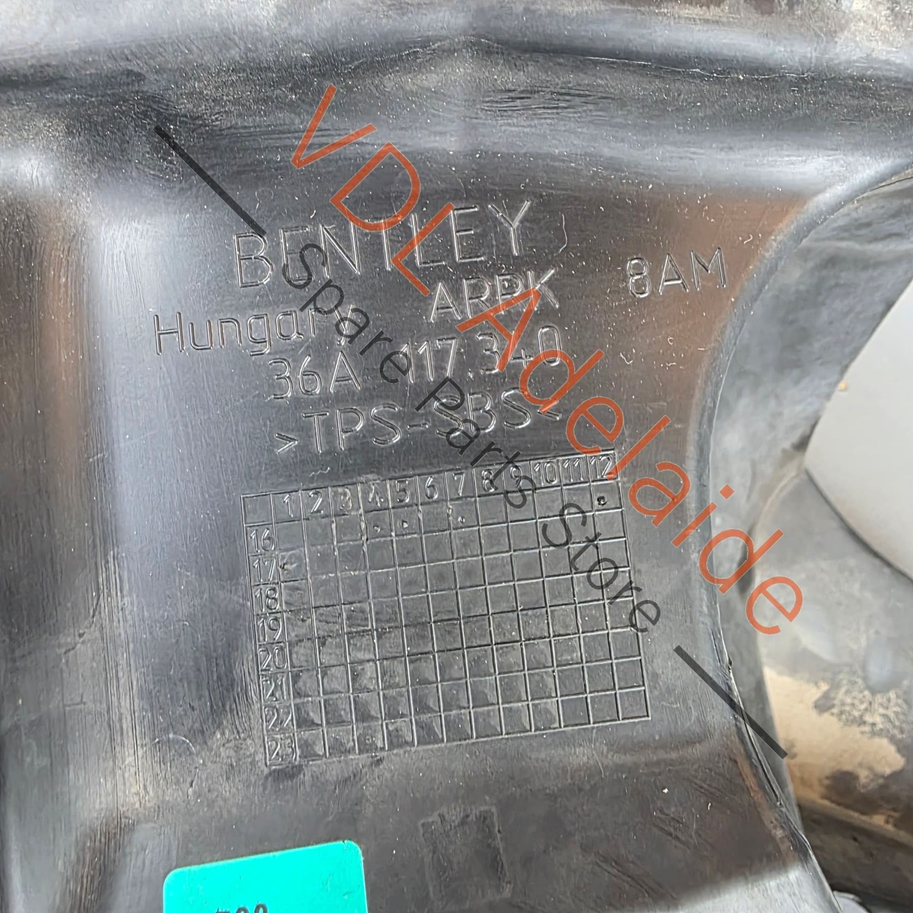 Bentley Bentayga V8 Right Side Radiator Air Duct Guide 36A117340 - Image 5
