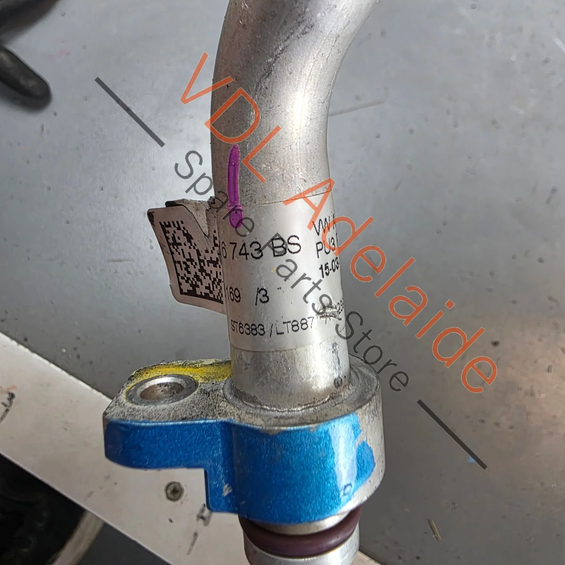 Audi Q7 Touareg CR Bentley Bentayga AC Refrigerant Hose Pipe 4M0816743BS - Image 6