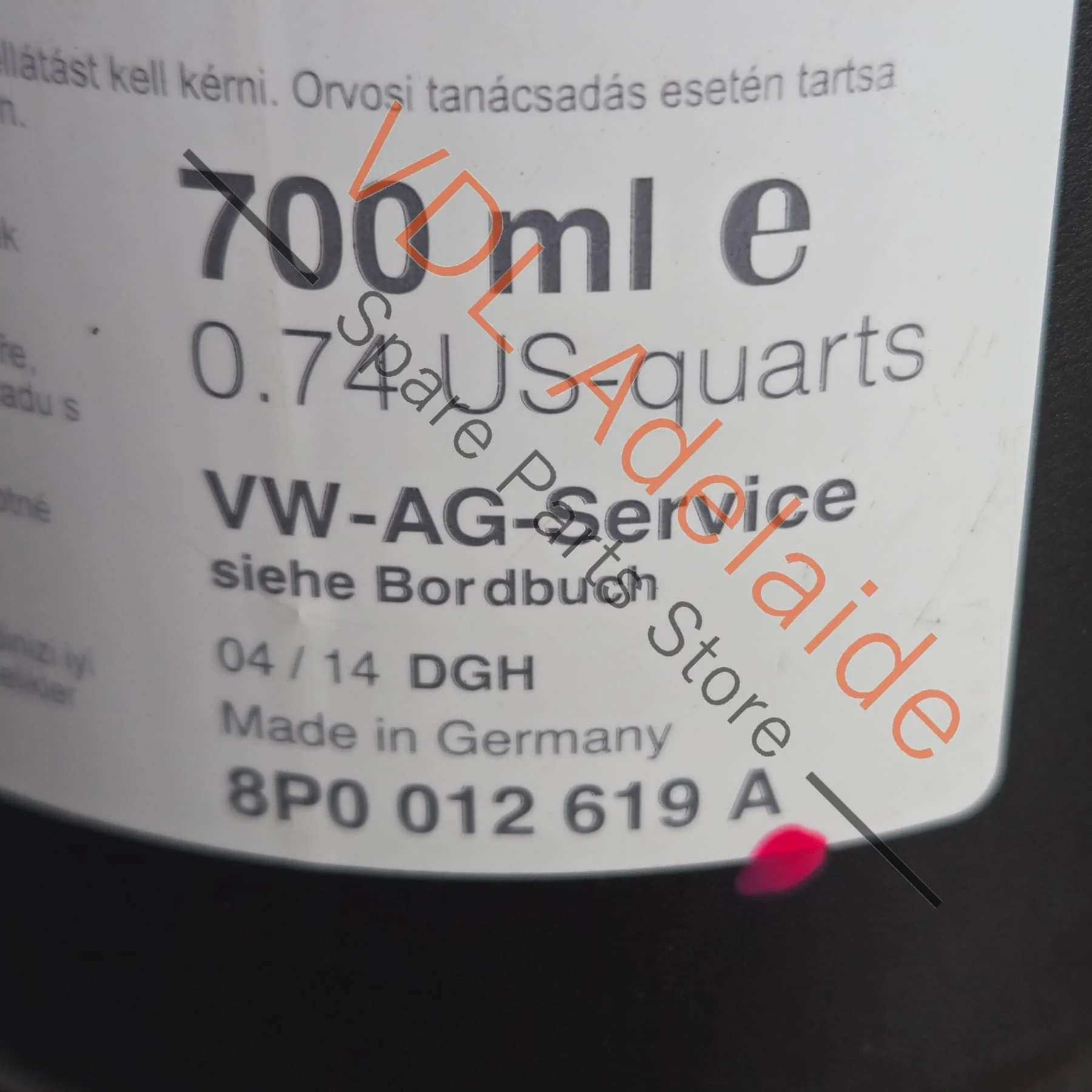 Bentley Bentayga Emergency Flat Tyre Puncture Sealant 8P0012619A 700ml - Image 7