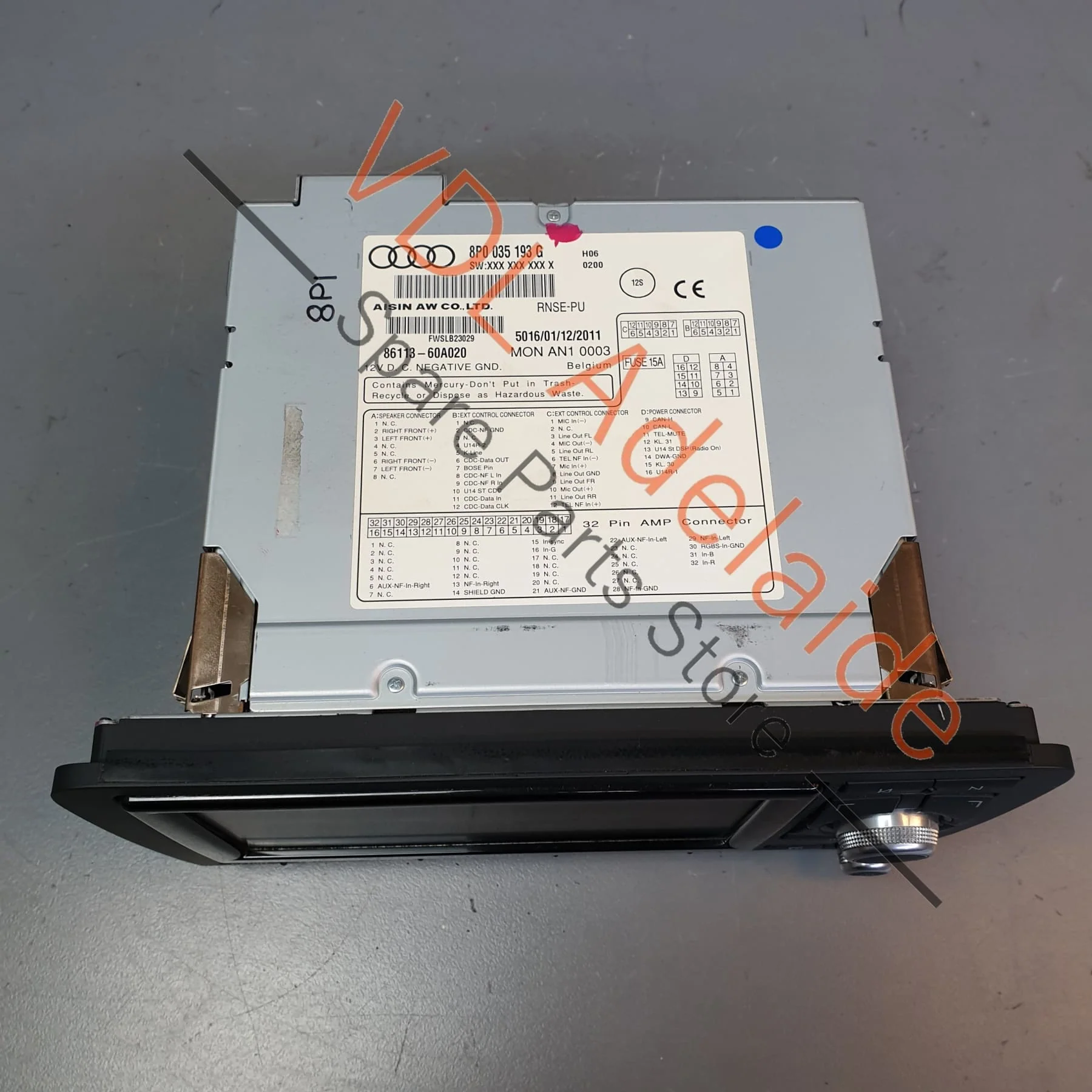 Audi A3 S3 8P Radio Satnav Dash Main Unit RNSE RNS-E 8P0035193G - Image 10