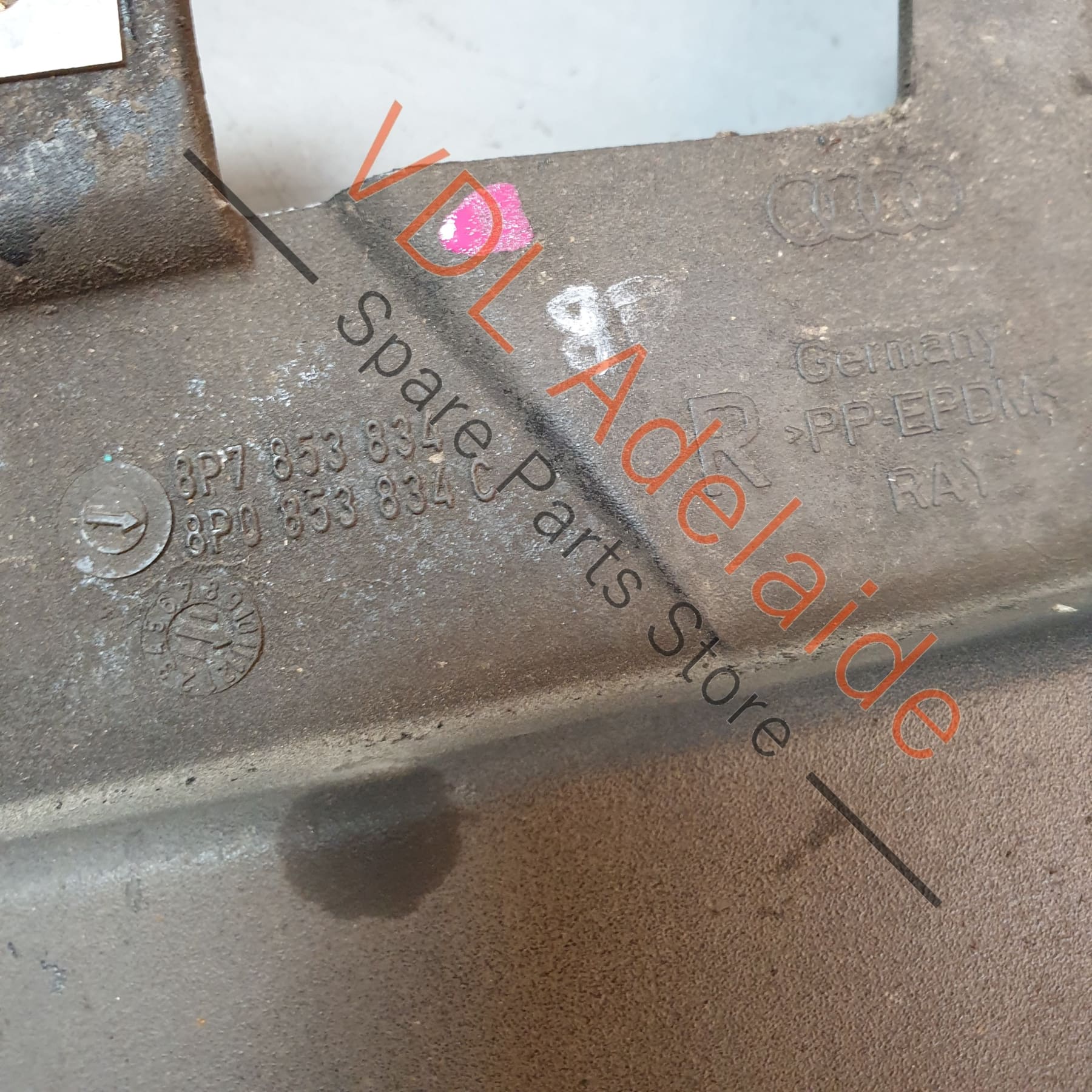 Audi A3 S3 8P Right Rear Mud Flap 8P0853834C - Image 5