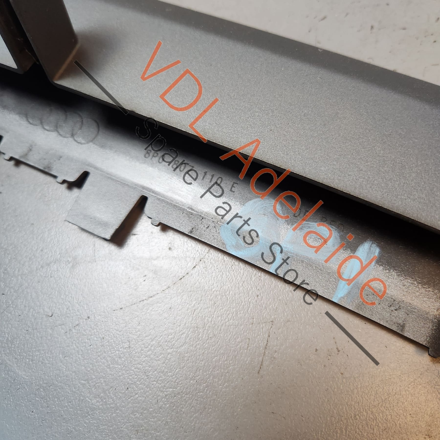 Genuine Audi S3 8P Front Bumper Lower Middle Spoiler Satin Silver 8P0807110E 1RR - Image 5