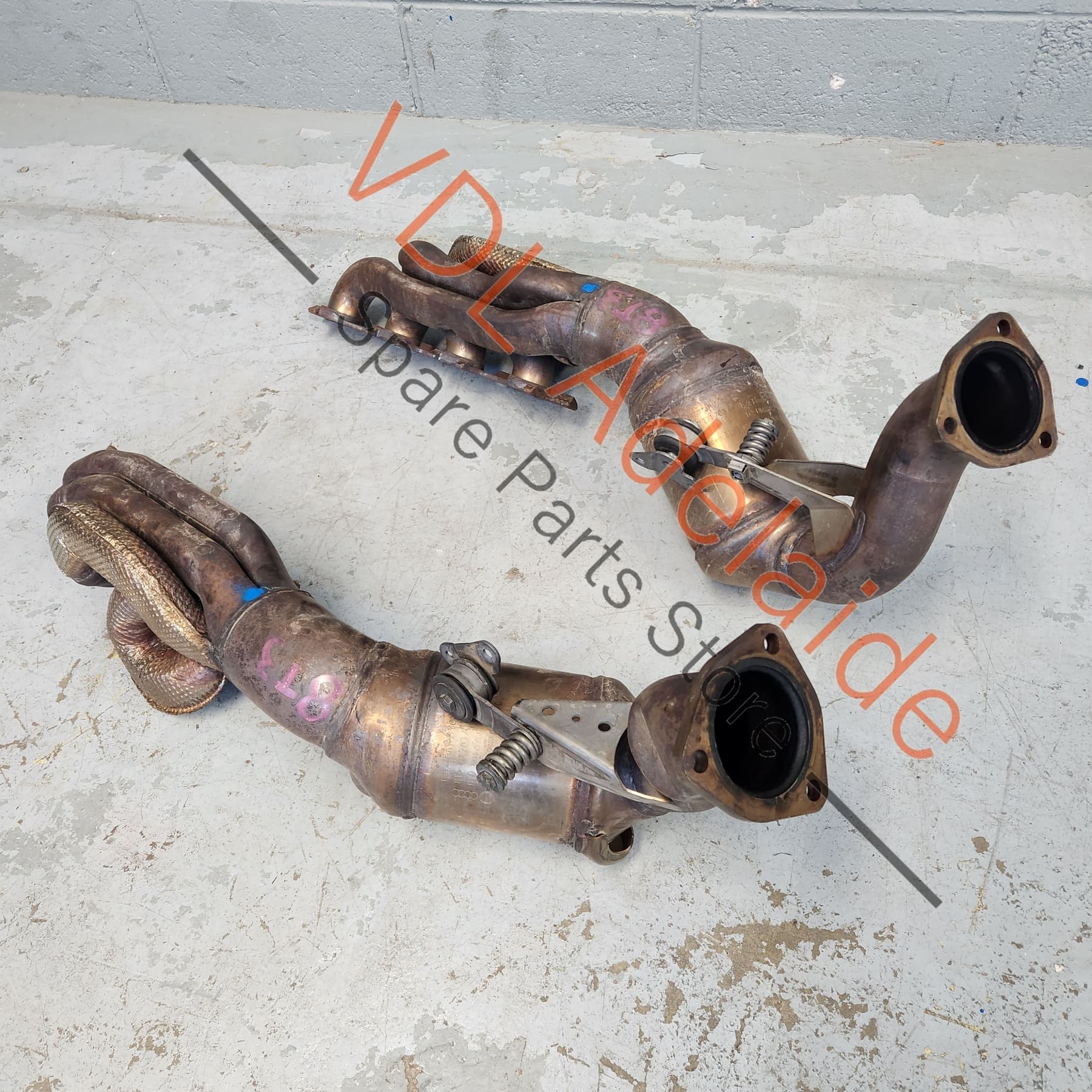 Audi RS5 Pair of Exhaust Manifolds 8T0253019EX 8T0253020EX - Image 4