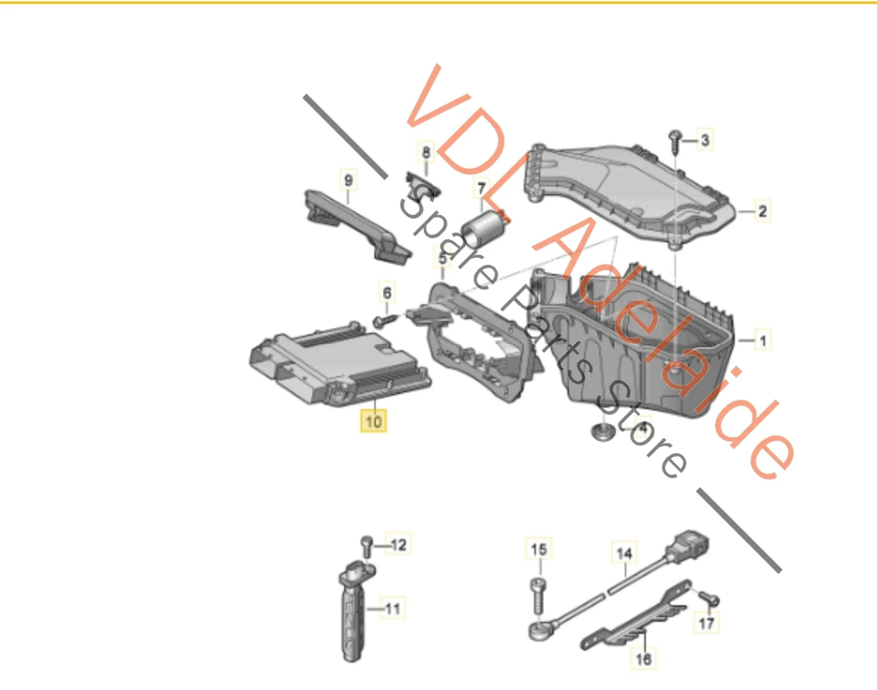 Audi Rs5 Engine ECU Controller 8T2907560 8T2907560E CFSA 331kw V8 TSI MED17.1.1 - Image 6
