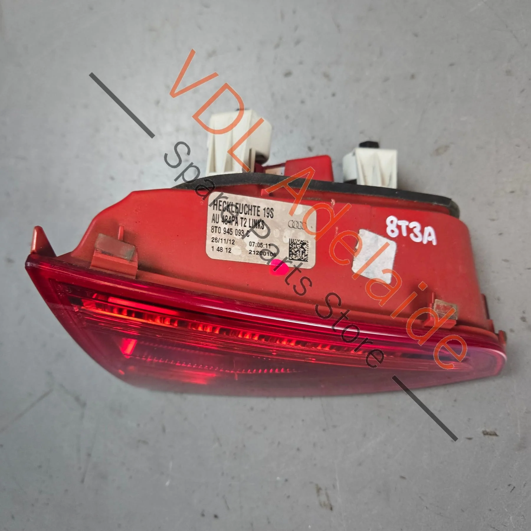 Audi RS5 Left Side Inner Rear LED Tail Light 8T0945093C - Image 3