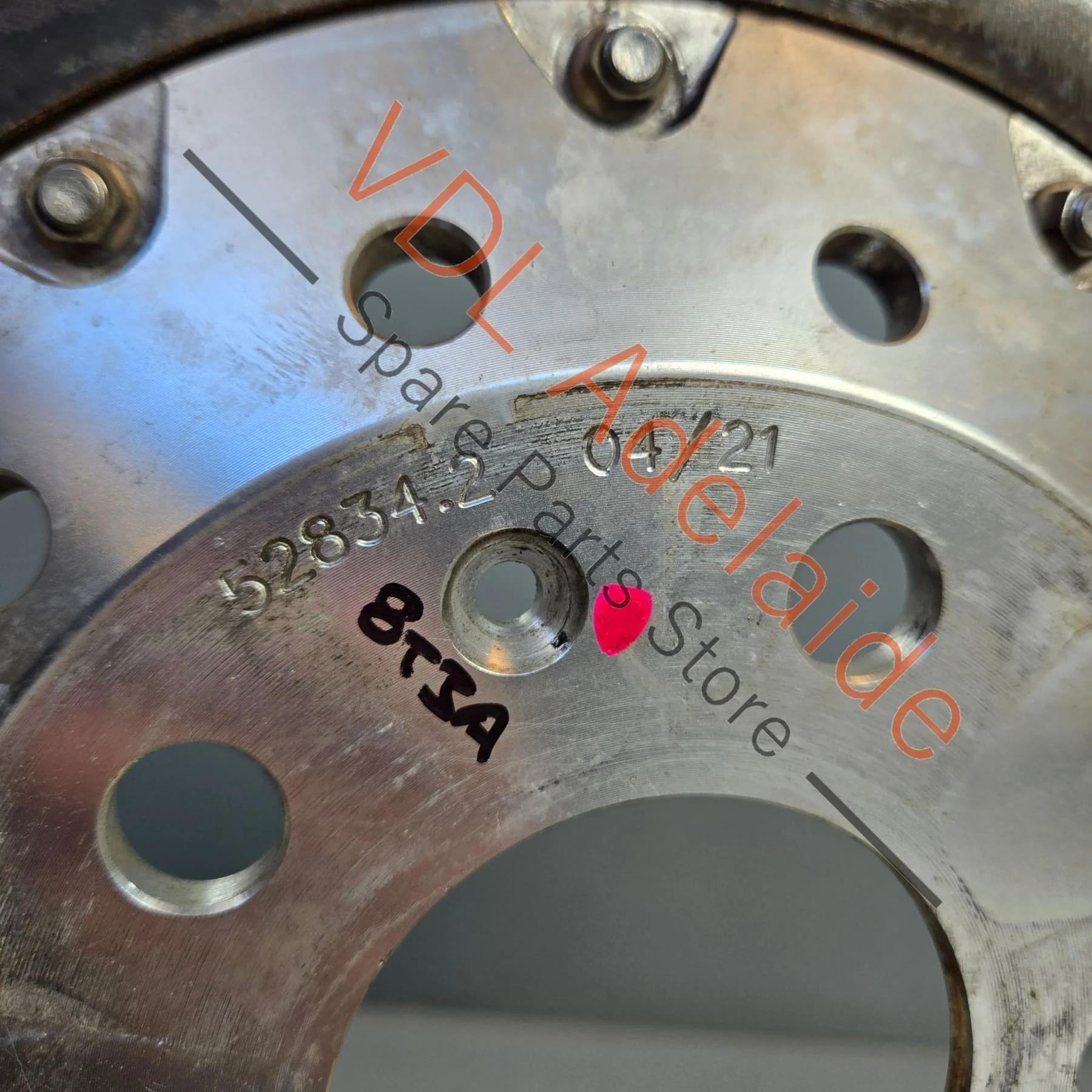 Audi R8 RS4 RS5 Front Brake Disc Rotors Pair with Hats DBA52834 8T0615301 365 x 34 Wavey - Image 4