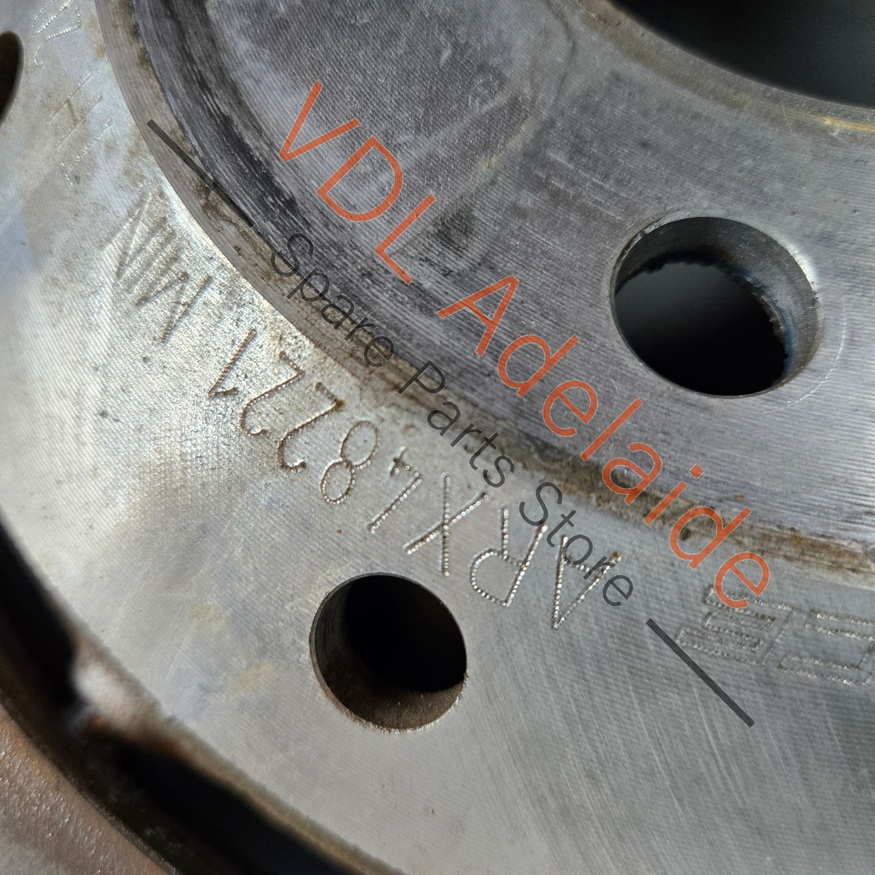 Audi R8 RS4 RS5 Rear Brake Disc Rotors Pair with Hats 8T0615601A 330 x 22 ARX48221 Wavey - Image 7