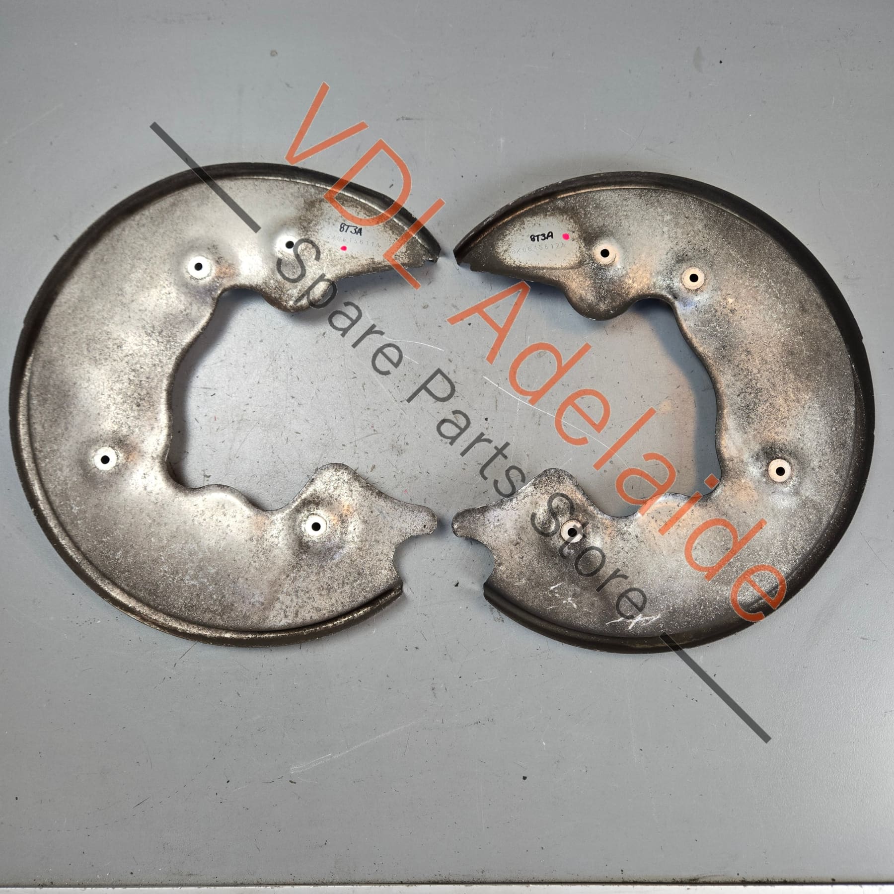 Audi RS5 Rear Brake Rotor Dust Covers 8K0615612A 8K0615611A