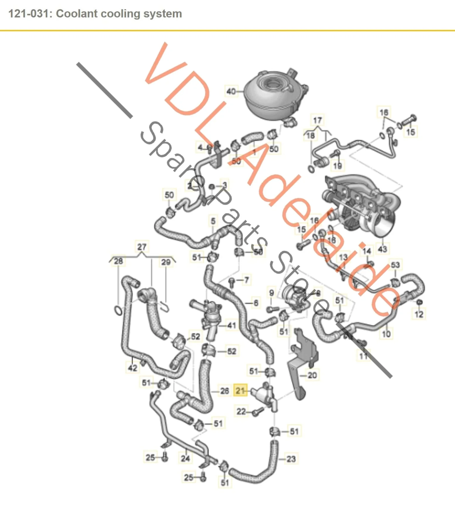 Audi Water Coolant Solenoid Valve 4H0121670A - Image 2