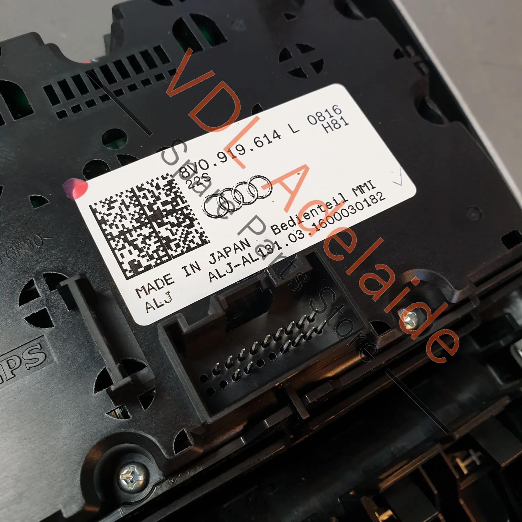 Audi RS3 S3 A3 8V Operating Switch Unit for MIB High Multimedia System 8V0919614L - Image 3