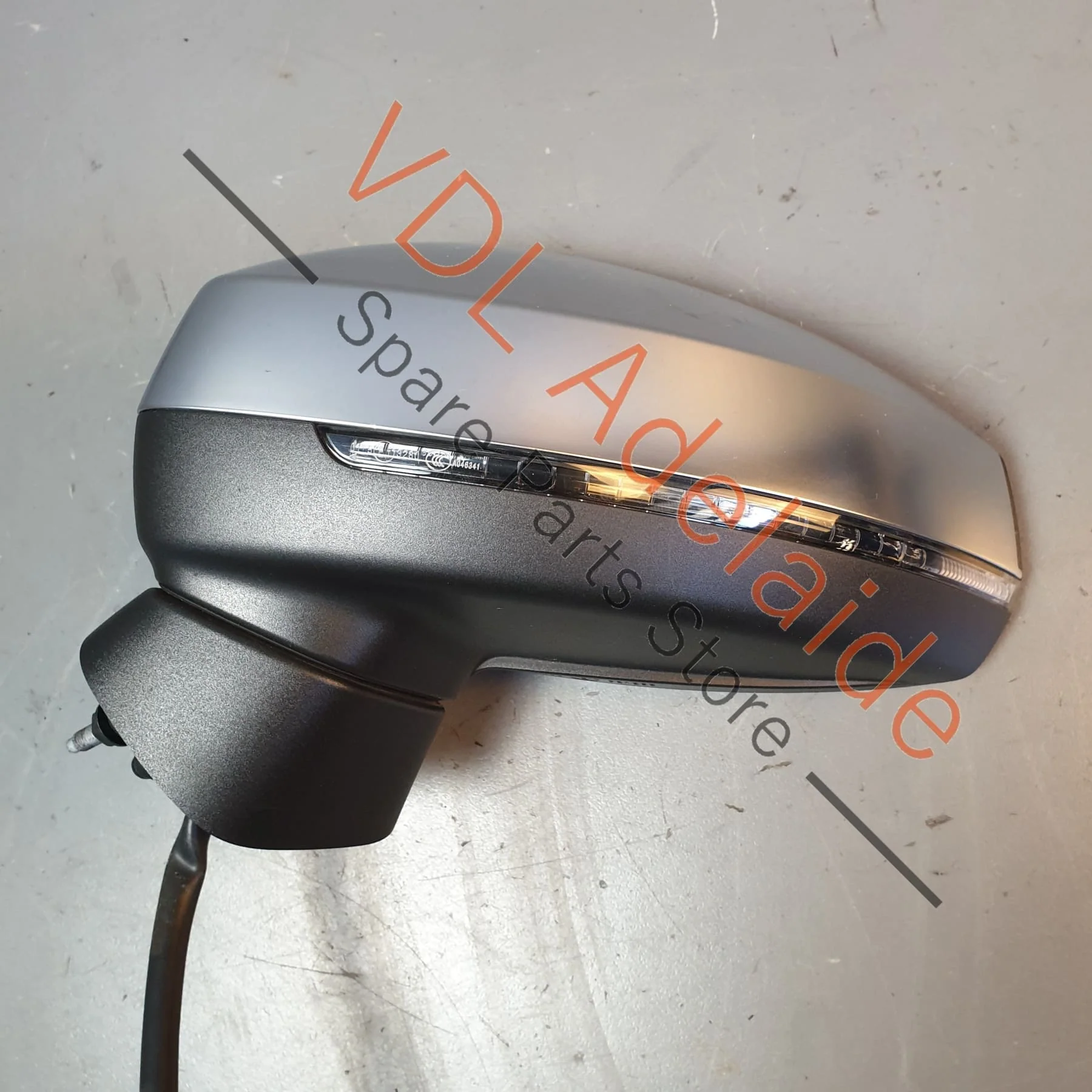 Audi S3 8V Left Side Exterior Wing Mirror w Lane Change Assist Aluminium Chrome Finish - Image 2
