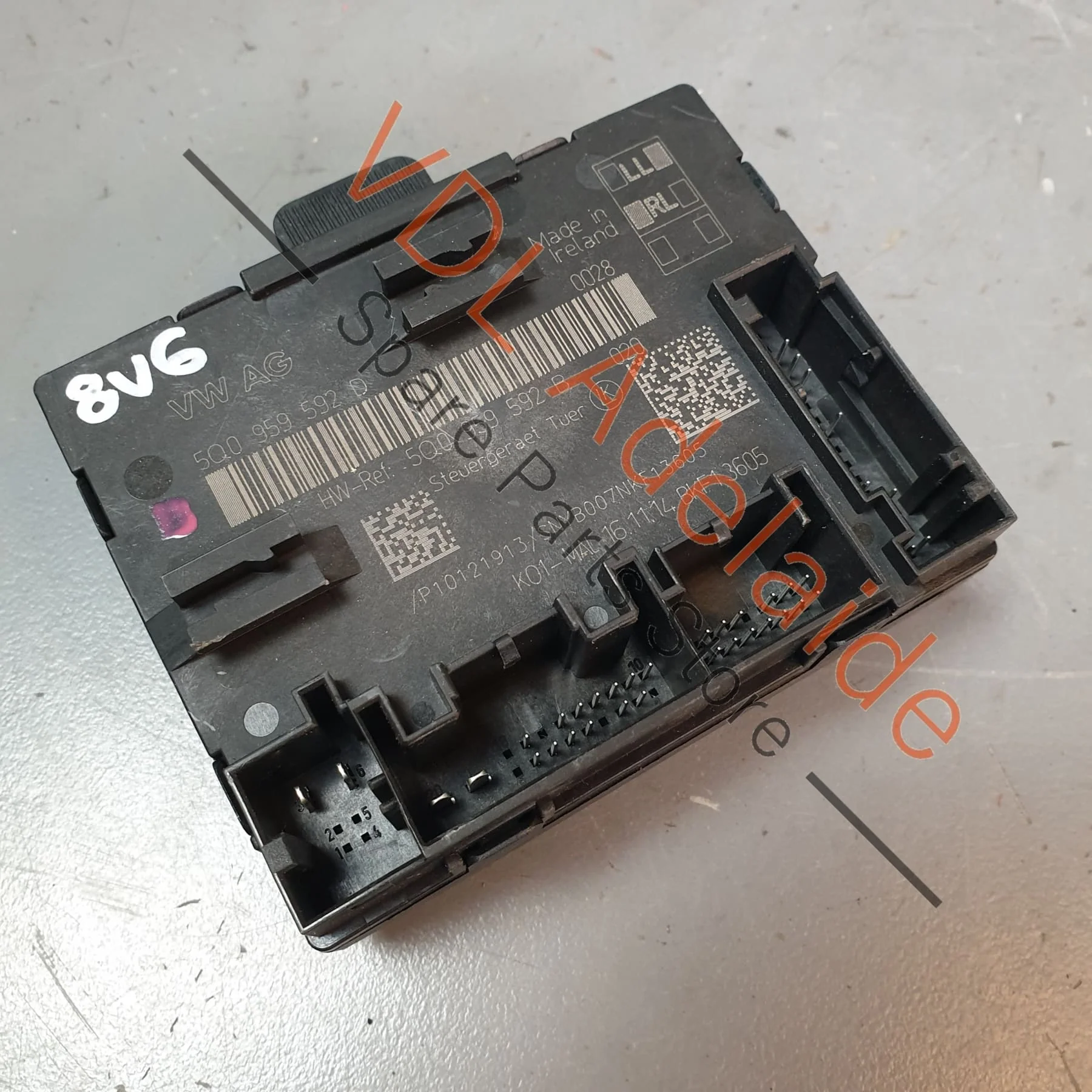 Audi A3 S3 RS3 8V Front Passengers Door Control Unit 5Q0959592D