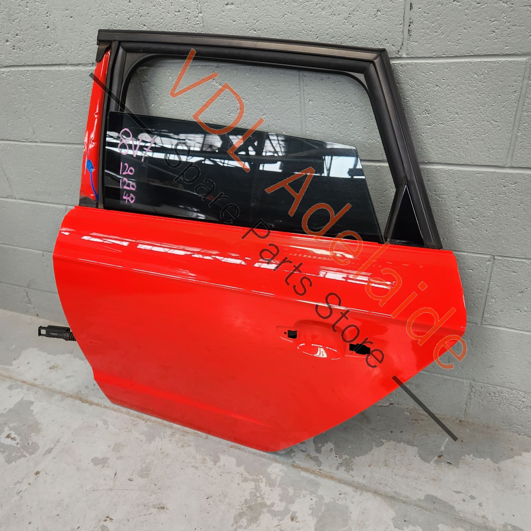 Audi A3 S3 RS3 8V Hatch Sportback Rear Left Door Shell Panel 8V4833051B 8V4845205 Y6Y6 Y6 / Y3T Catalunya Red Metallic - Image 5