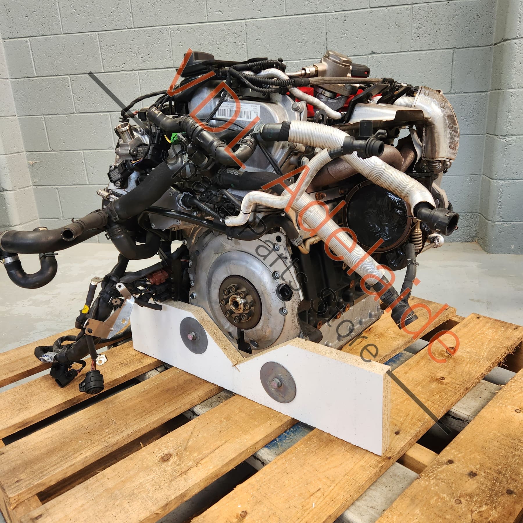 Audi RS3 8V Iron Block CZGB CZG 270kw 5cyl Complete Motor Engine w Turbo, Wiring & Hoses - Image 2