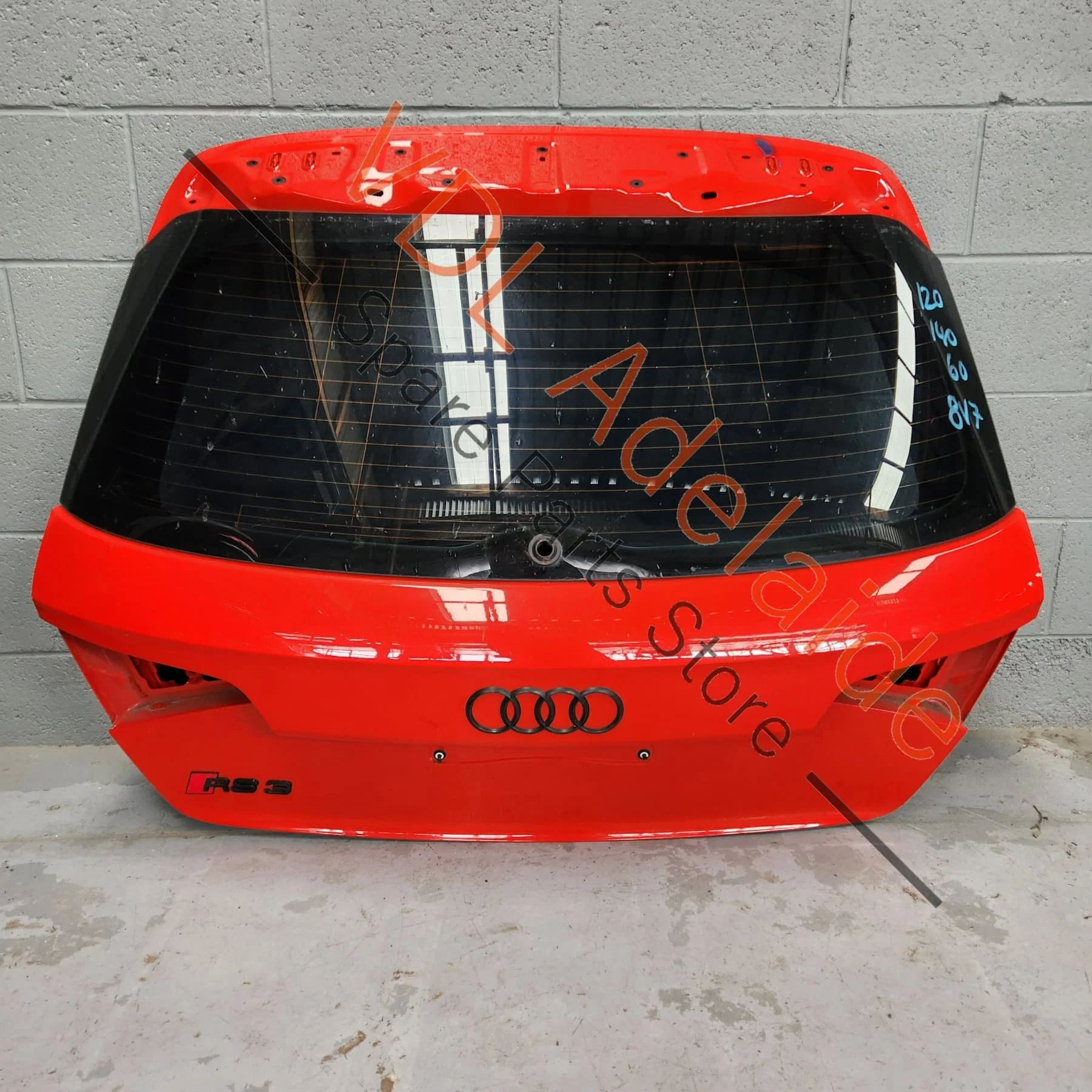 Audi S3 8V Sportback 2014-20 Rear Hatch Lid Boot Panel Y6Y6 Y6 / Y3T Catalunya Red Metallic