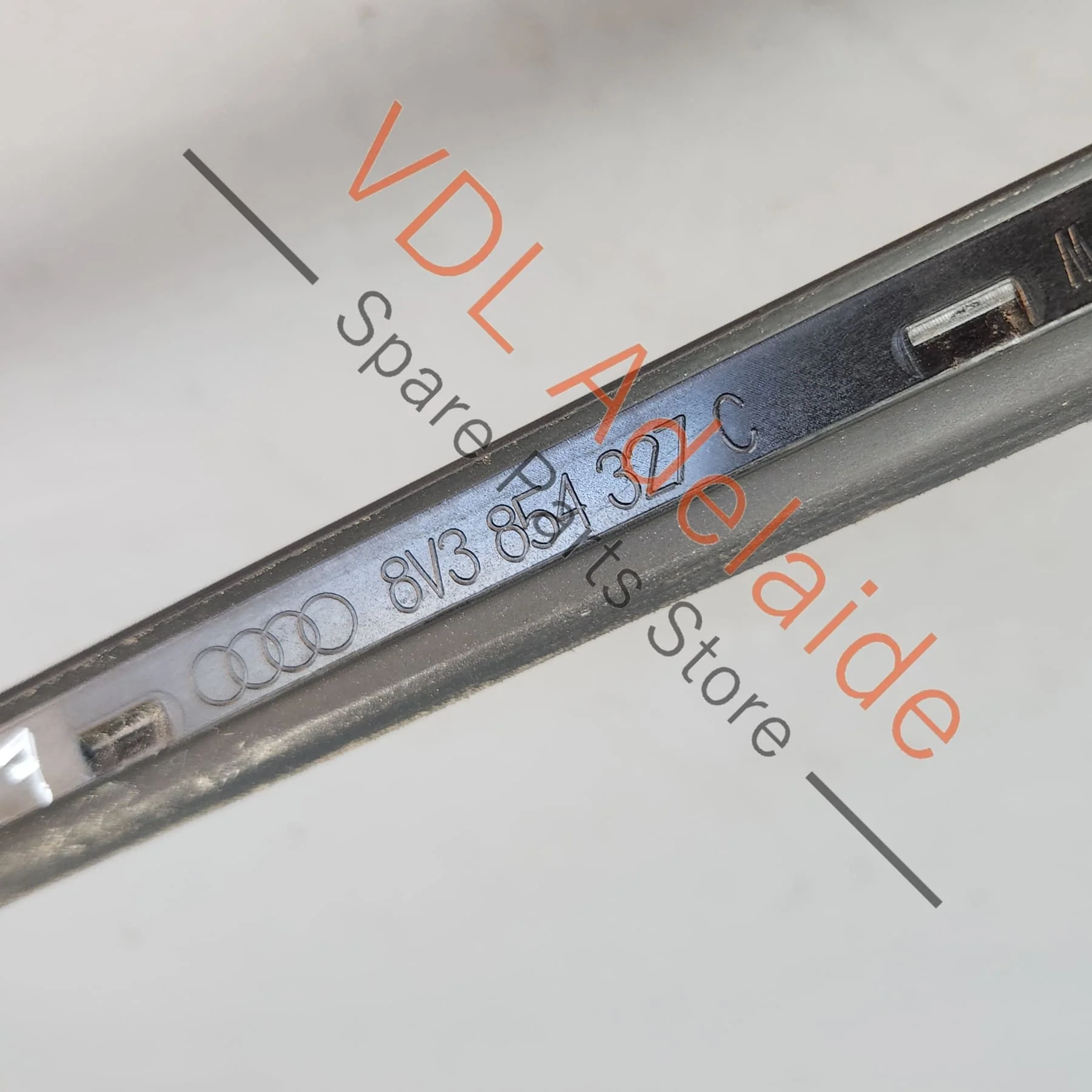 Audi A3 S3 RS3 8V Sportback Windscreen Exterior Deflector Strip Trim Left 8V3854327C - Image 5