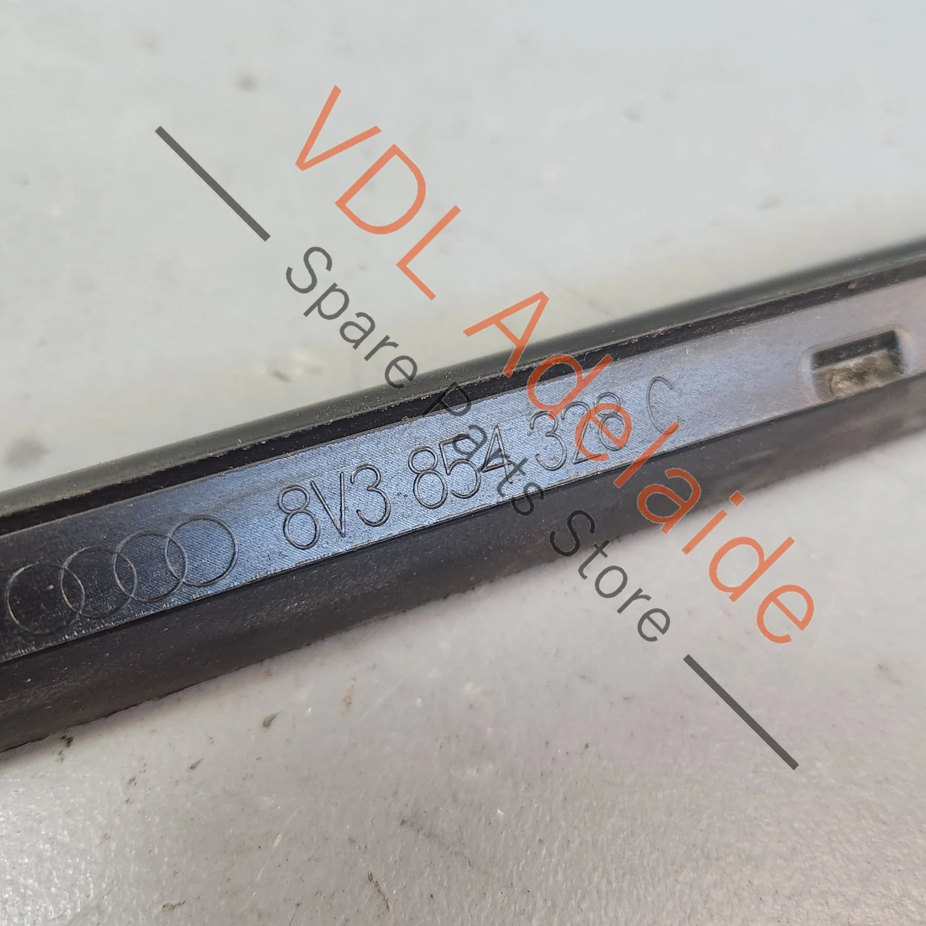 Audi A3 S3 RS3 8V Sportback Windscreen Exterior Deflector Strip Trim Right 8V3854328C - Image 5