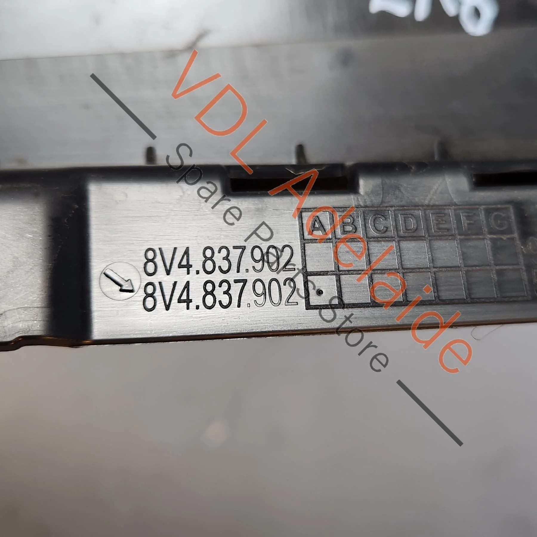 Audi A3 S3 RS3 8V Front Right Door Exterior Trim for B-Pillar Black Glossy 8V4837902A - Image 4