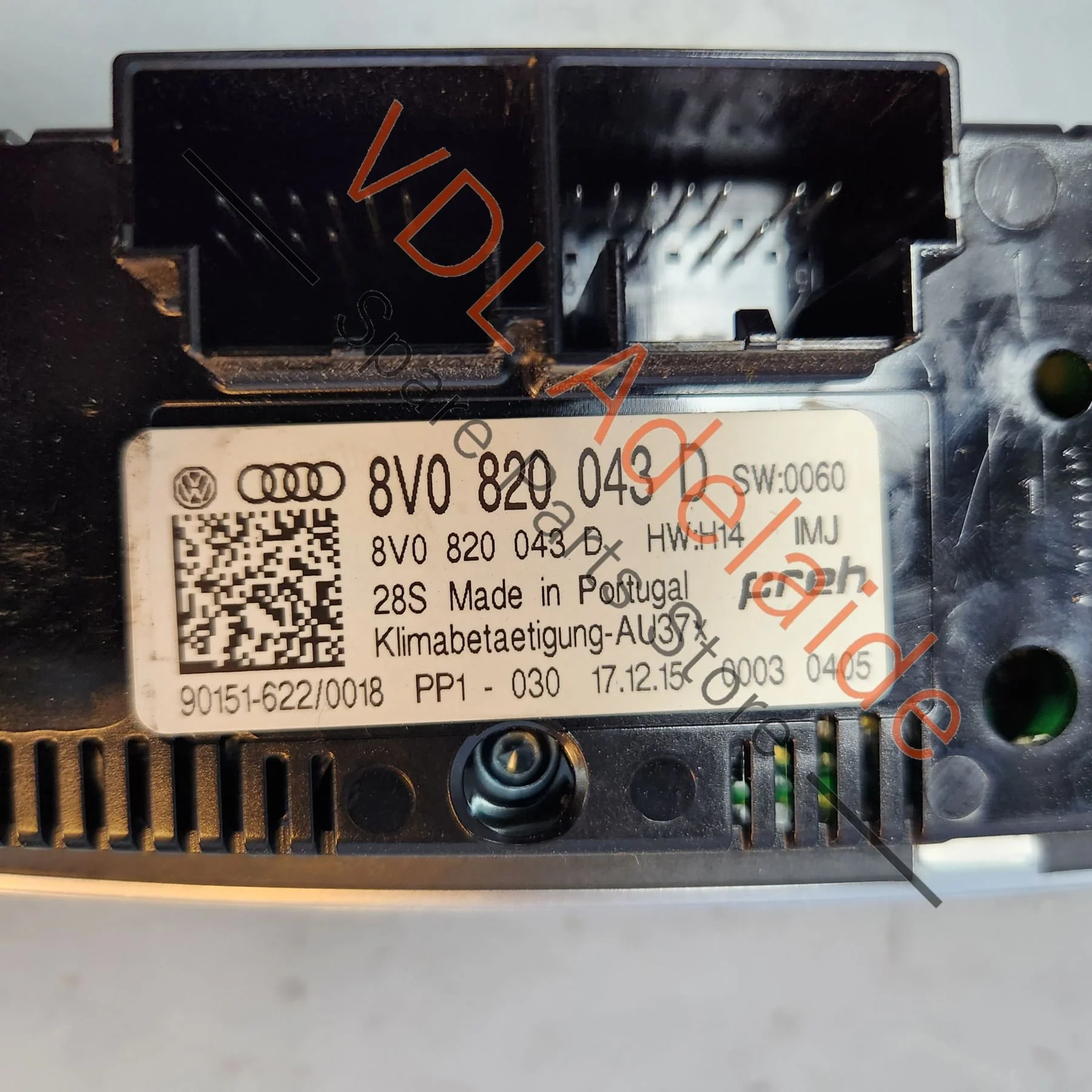 Audi A3 S3 RS3 8V Air Conditioning Control Switch 8V0820043D - Image 2