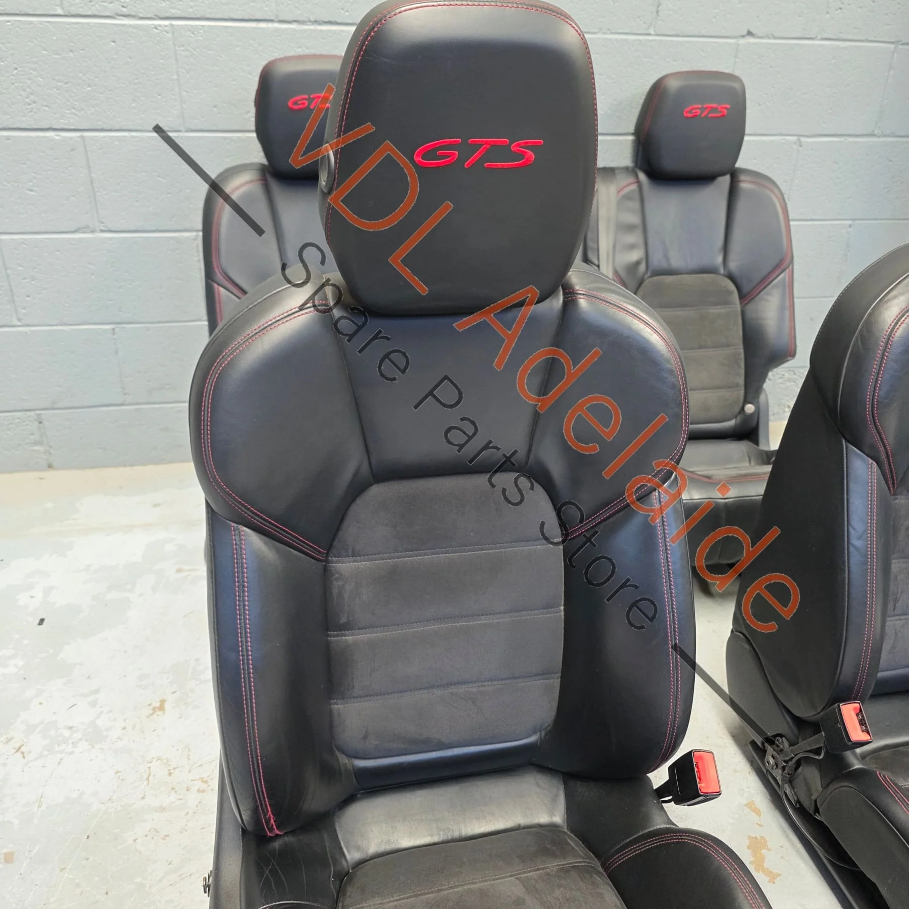 Porsche Cayenne 958 GTS Interior Set of Alcantara Seats & Door Cards - Image 3