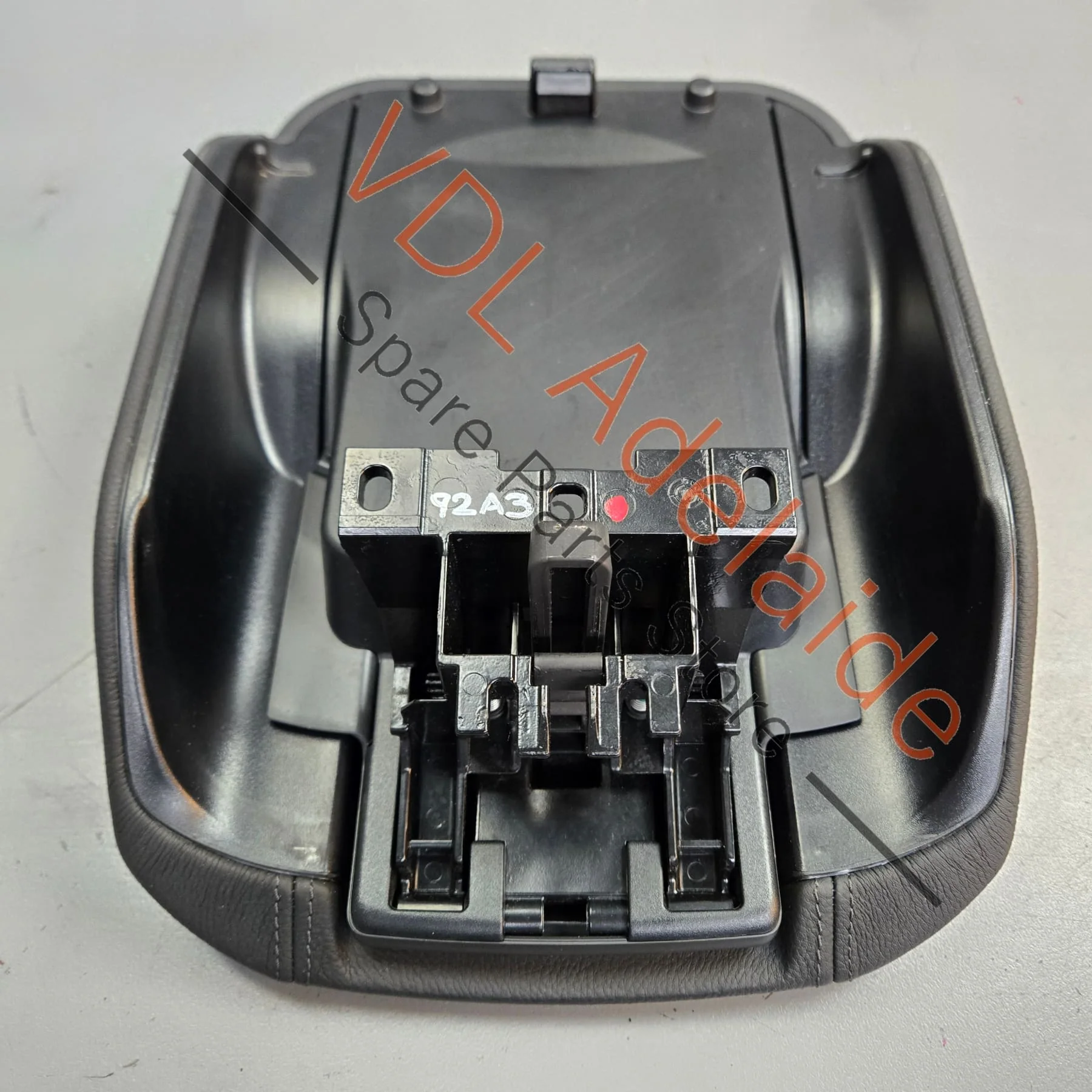 Porsche Cayenne 958 Black Leather Armrest Arm Rest Console lid 95855320700 21U - Image 3