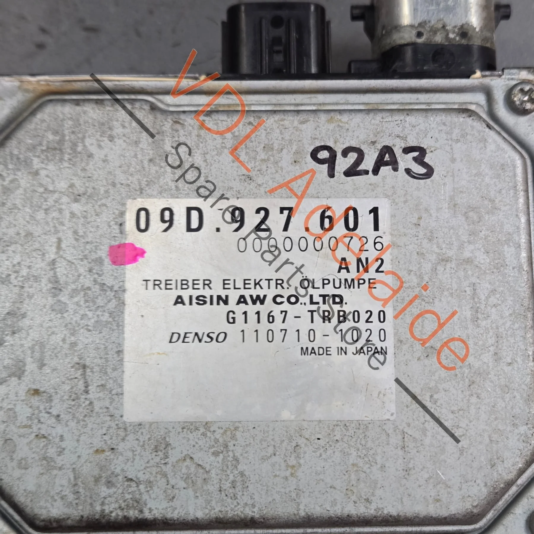 Porsche Cayenne Oil Pump Control Unit Module 95861860110 09D927601 - Image 3