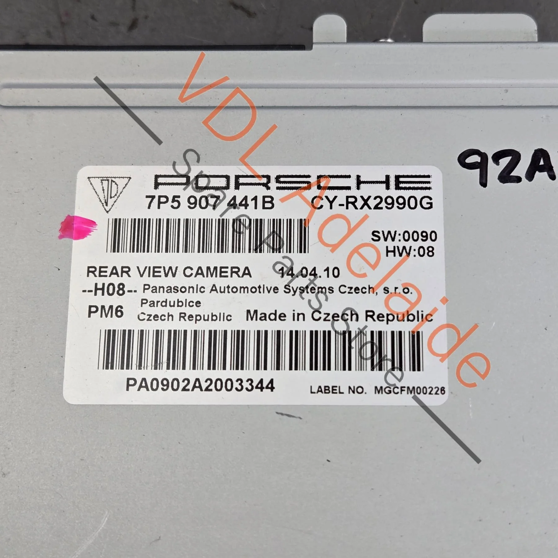 Porsche Cayenne 958 92A Rear View Camera Control Unit 7P5907441B 95861804500 - Image 2