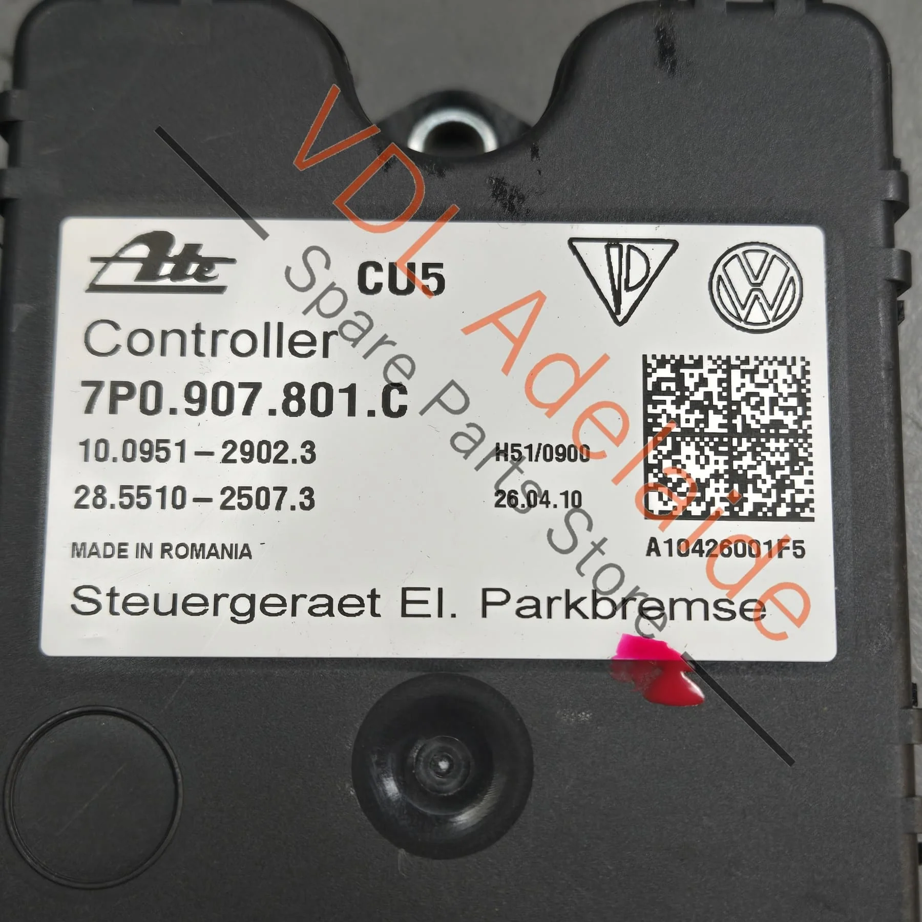 Porsche Cayenne 958 92A EPB Parking Park Brake Control Unit ECU 7P0907801C 95861810902 - Image 2