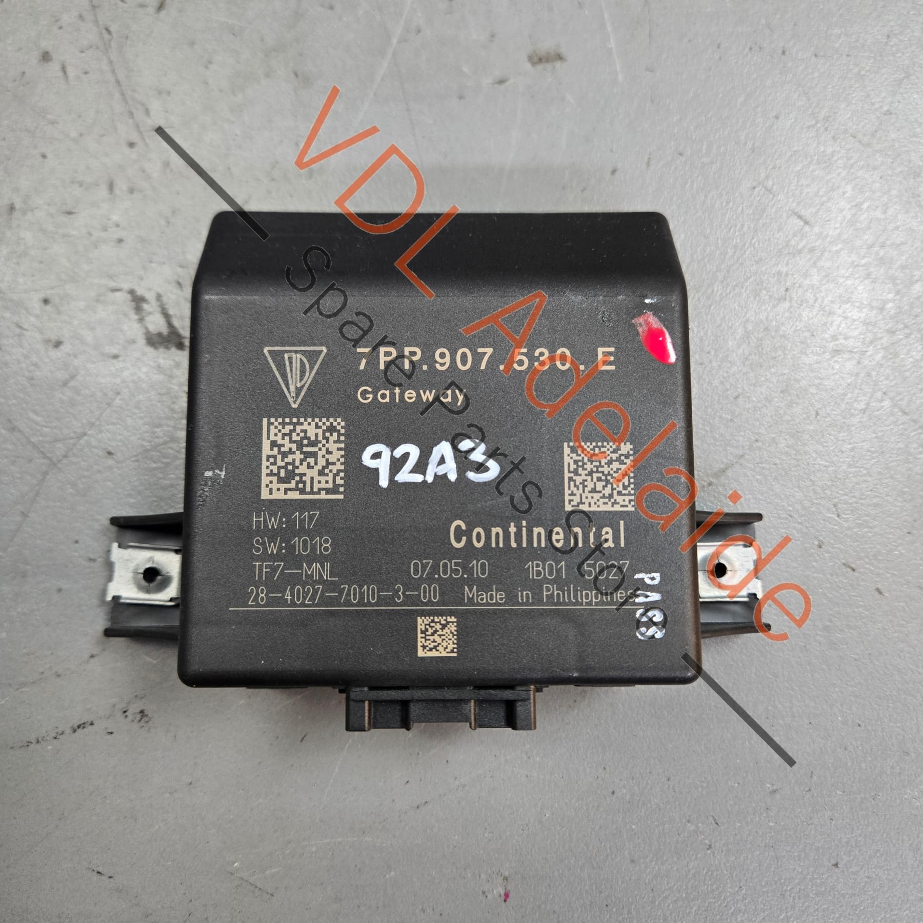 Porsche Cayenne 958 92A Diagnostic Gateway Control Unit Module ECU 7PP907530E 7PP907530R 95861012701