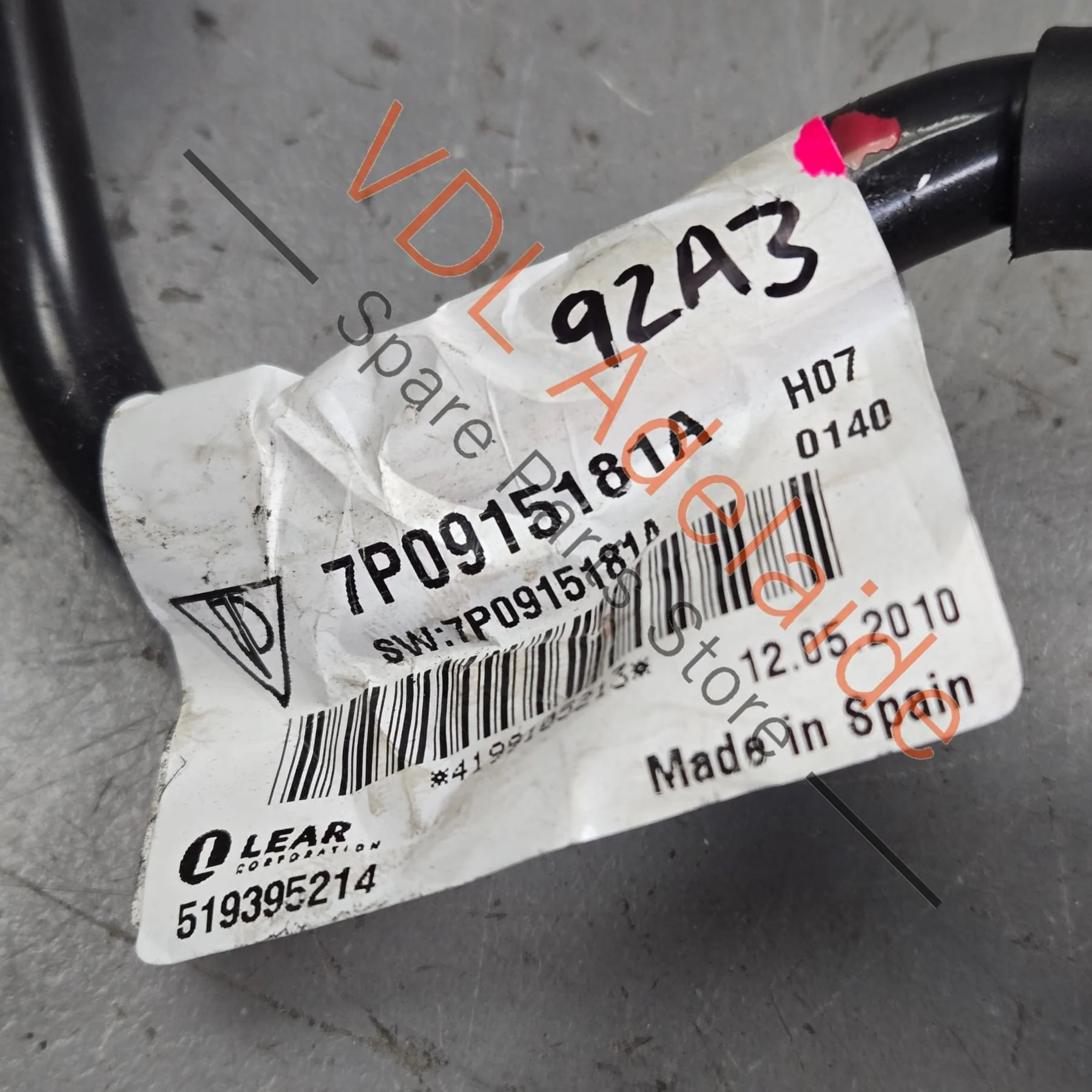 Porsche Cayenne Battery Earth Cable with Sensor 95861118111 7P0915181A - Image 2