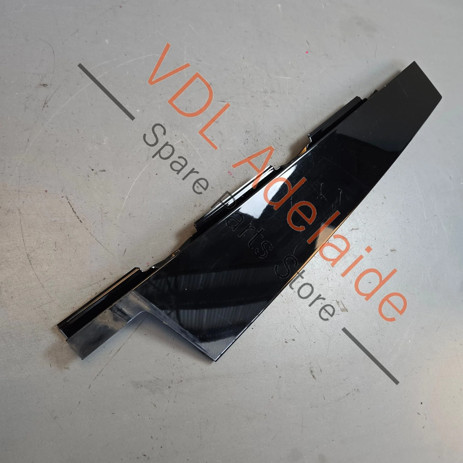Porsche Cayenne Front Left Door B Pillar Exterior Moulding Trim 7P5853317 95855931701 GW1 Gloss Black - Image 2