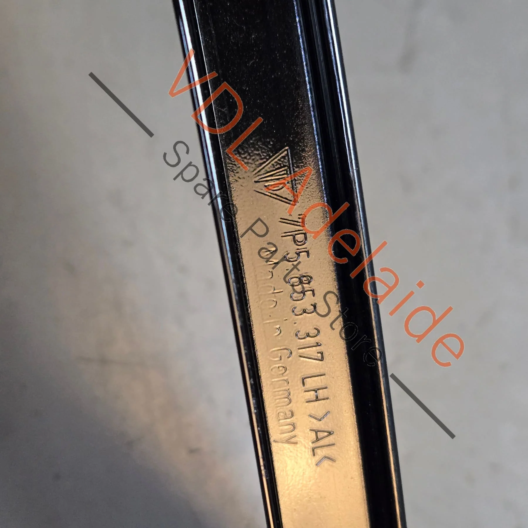 Porsche Cayenne Front Left Door B Pillar Exterior Moulding Trim 7P5853317 95855931701 GW1 Gloss Black - Image 6