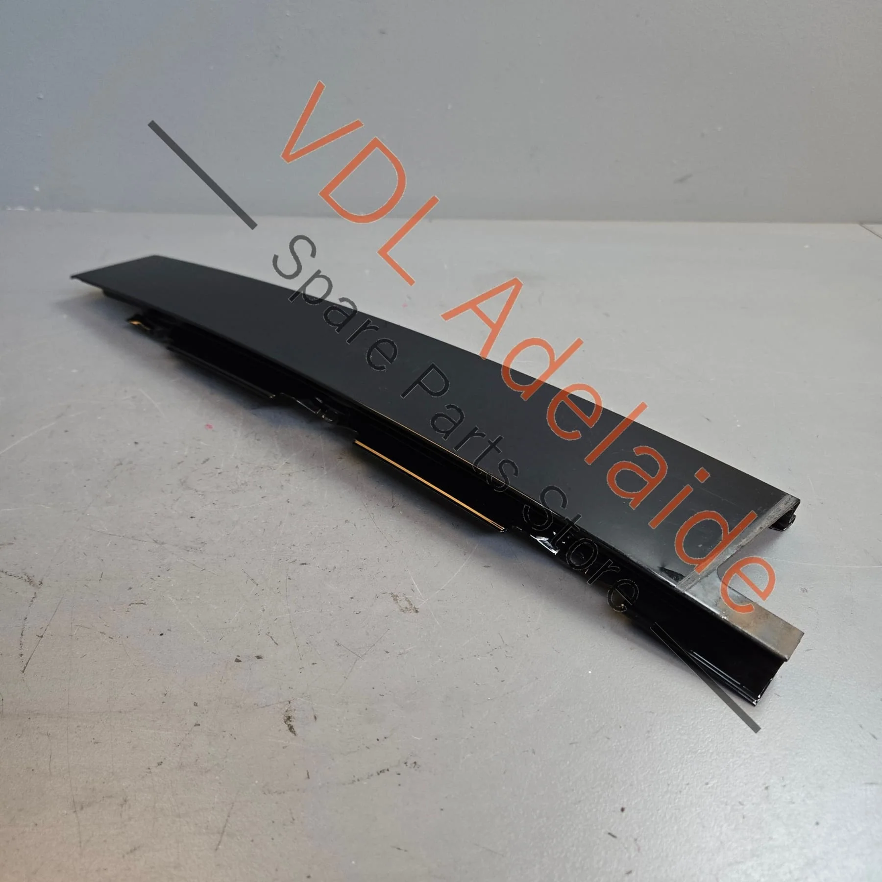 Porsche Cayenne Rear Right Door B Pillar Exterior Moulding Trim 7P5853352 95855935202 GW1 Gloss Black - Image 3