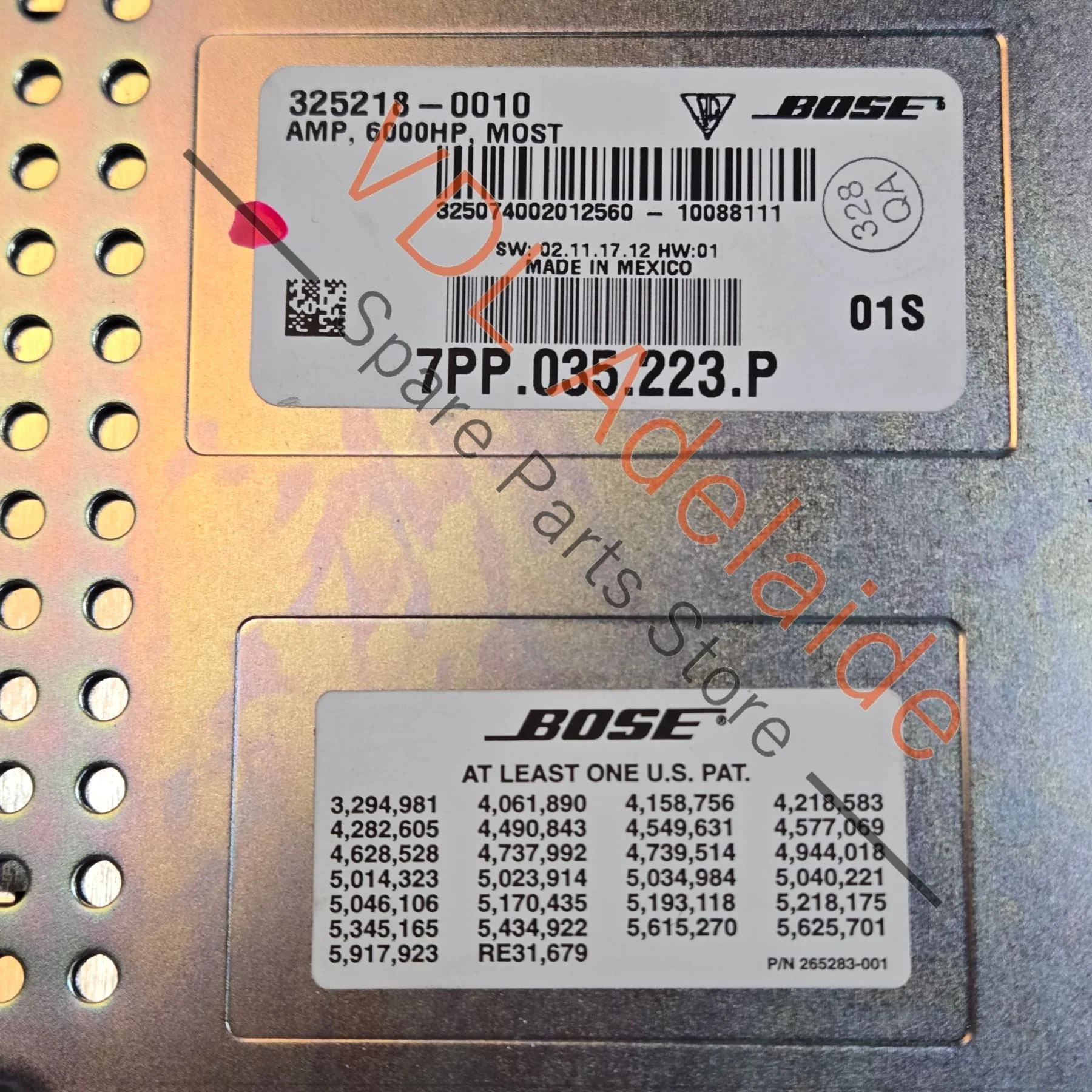 Porsche Cayenne 958 Bose Amplifier for Audio 7PP035223P - Image 4