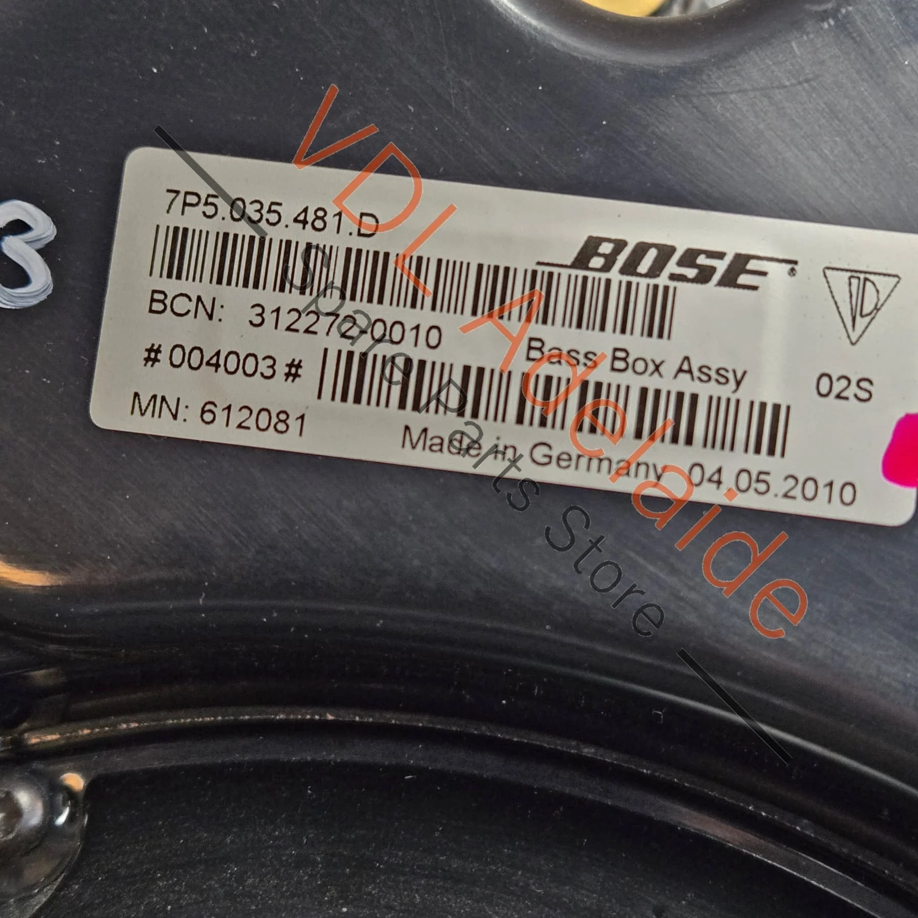 Porsche Cayenne 958 Bose Sub Woofer 7P5035481D - Image 3
