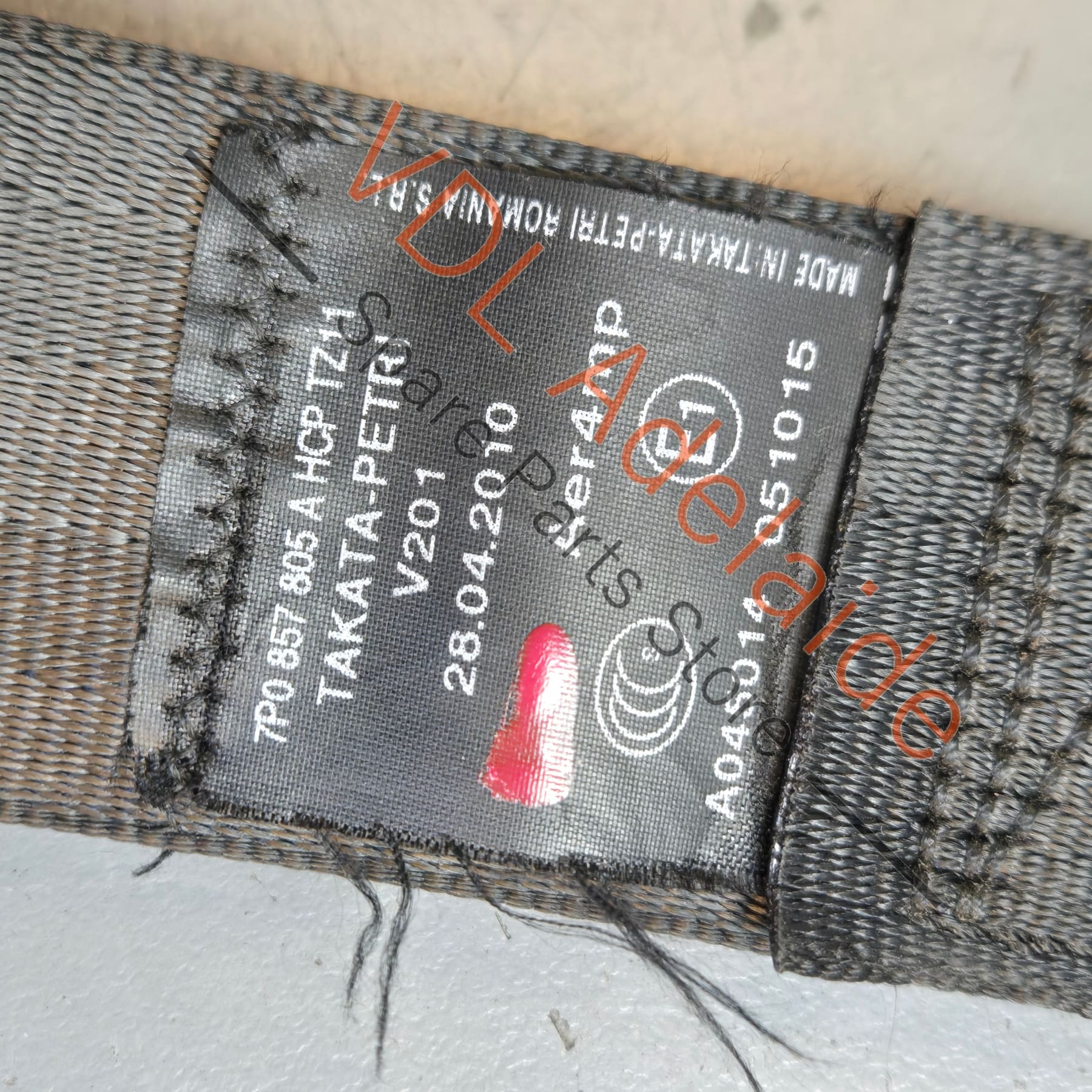 Porsche Cayenne 958 92A Rear Left Seatbelt 7P0857805A 95880305102 HCP - Image 3