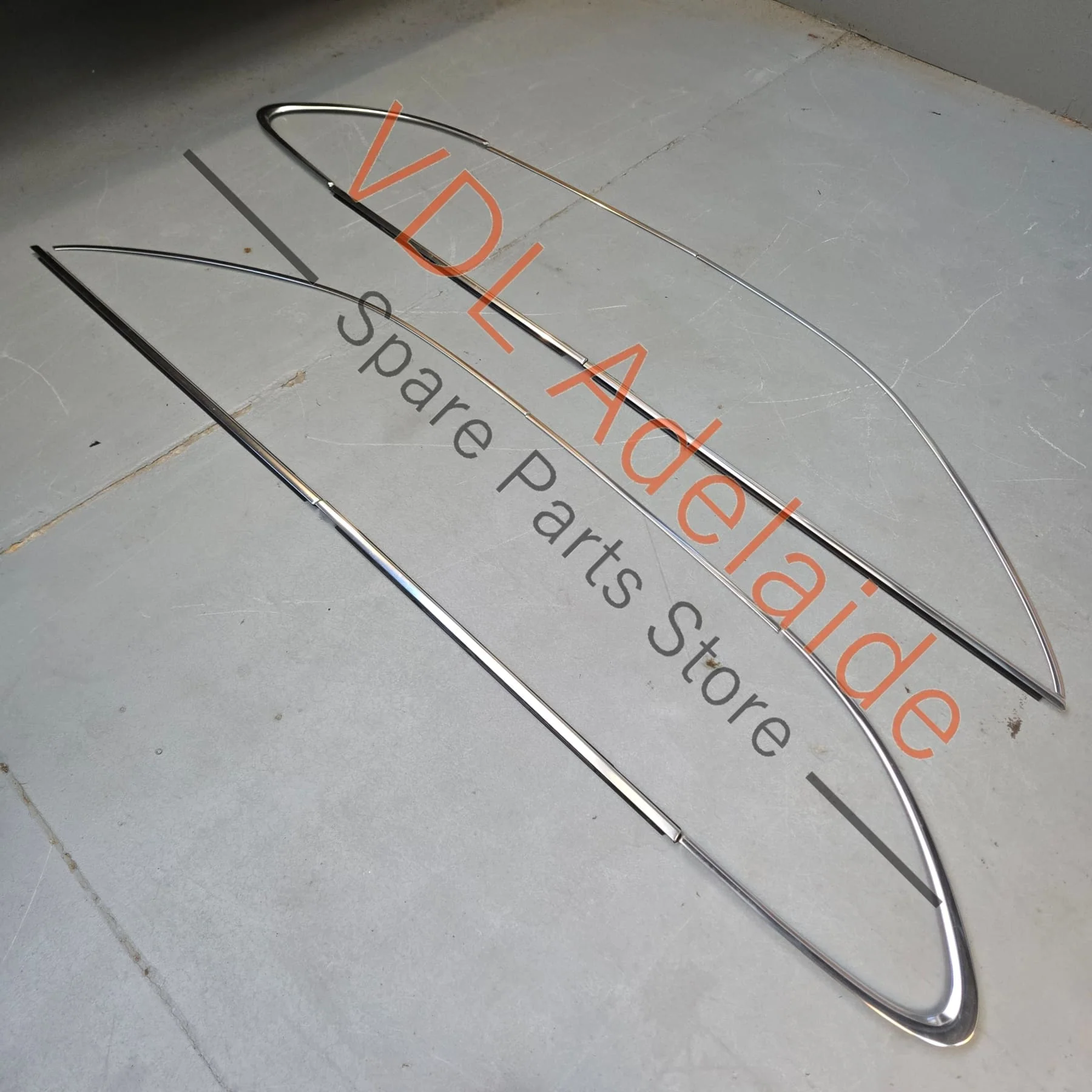 Porsche 92A 958 Set of Window Chrome Trims Polished Aluminium - Image 2