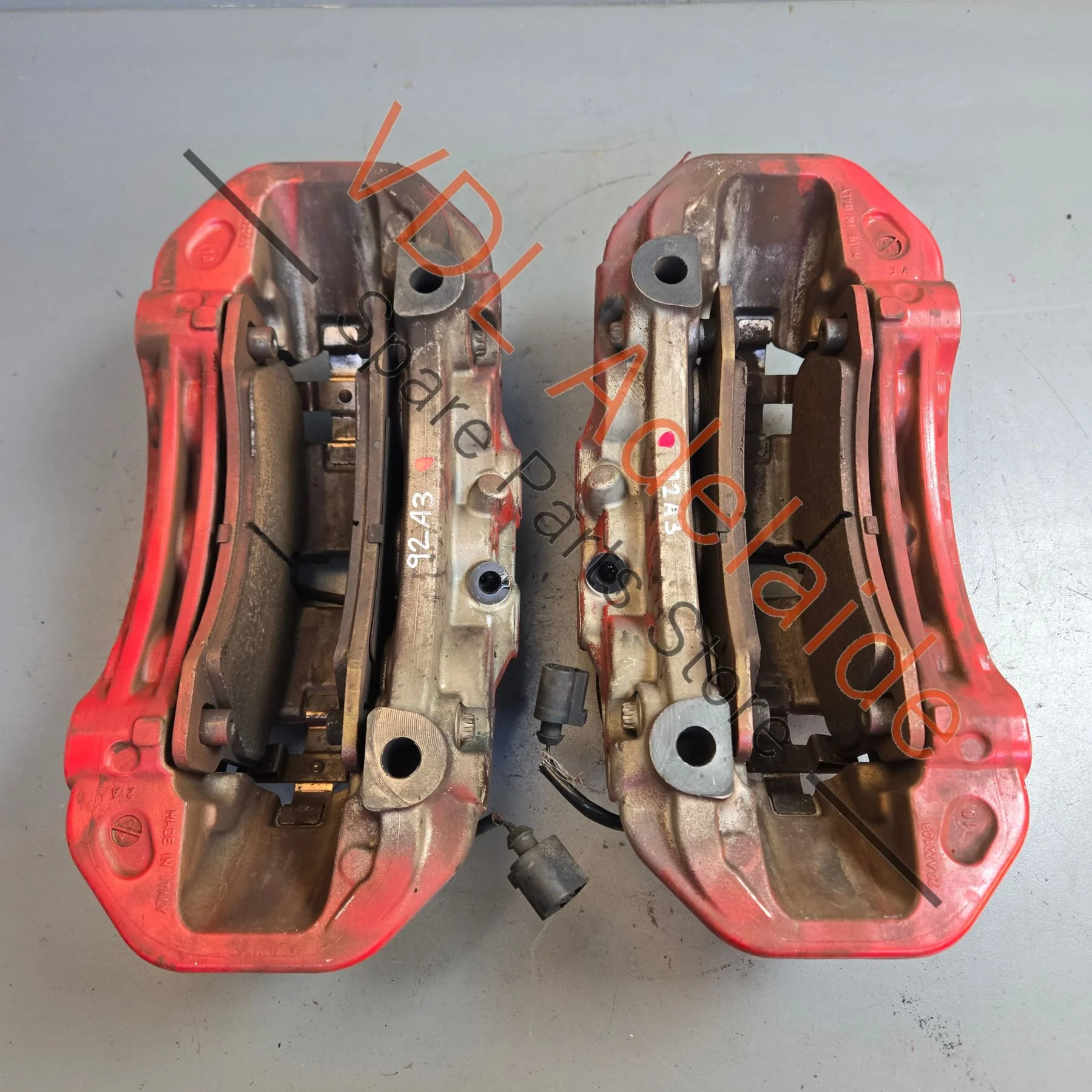 Pair of Porsche Cayenne 955 957 958 Front Brake Calipers Brembo 360mm 6x Piston - Image 4