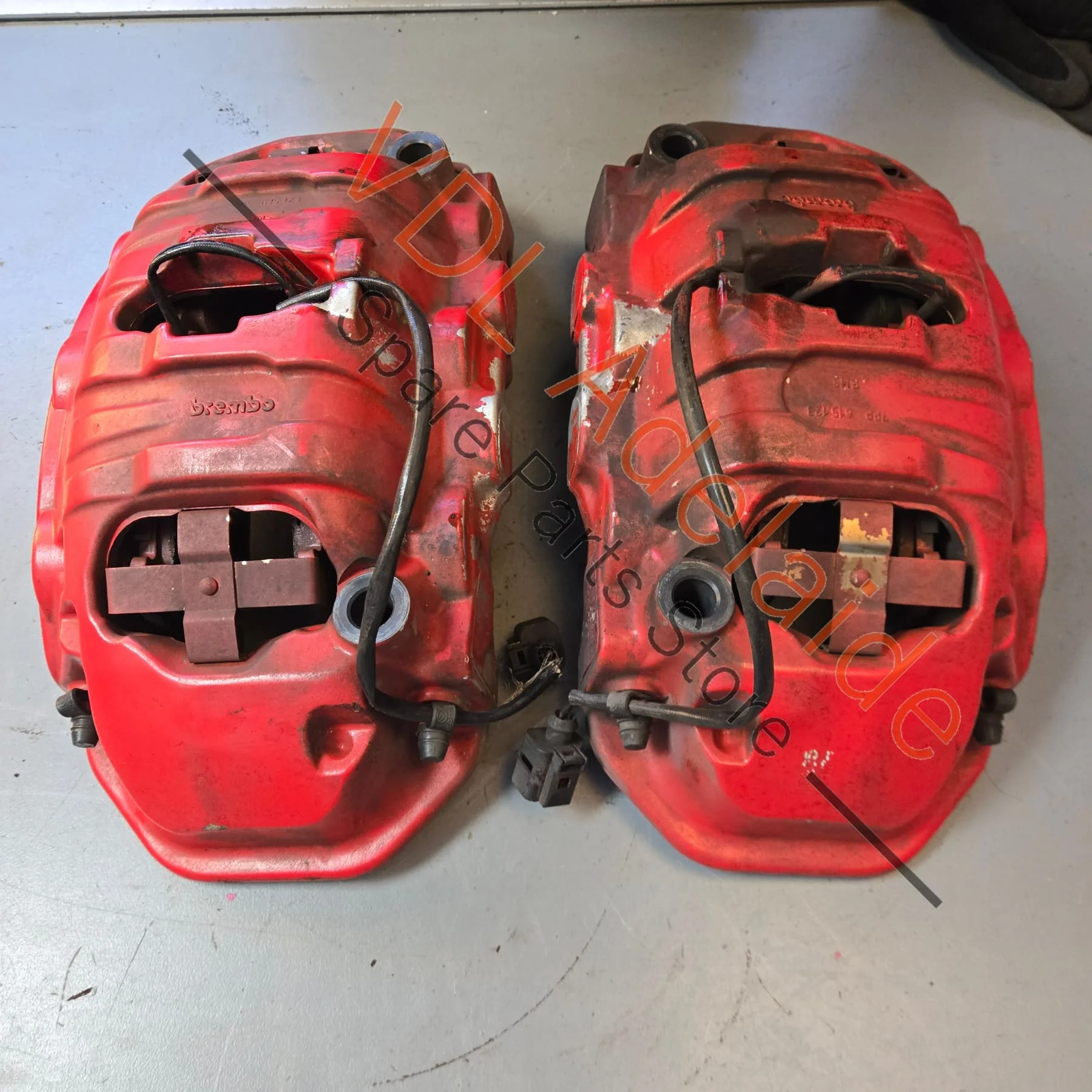 Pair of Porsche Cayenne 955 957 958 Front Brake Calipers Brembo 360mm 6x Piston - Image 8