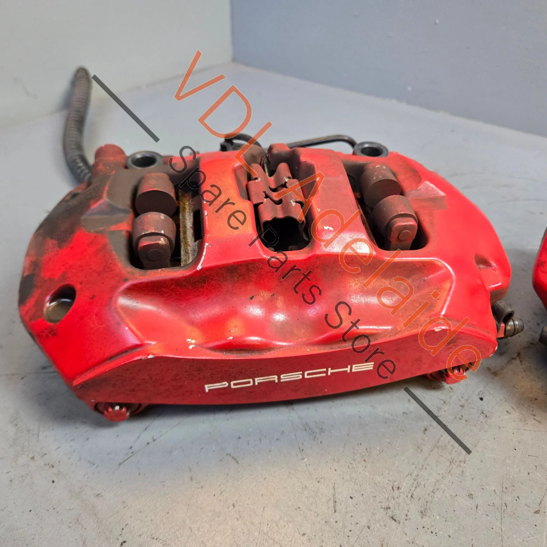Pair of Porsche Cayenne 955 957 958 Rear Brake Calipers Brembo 330mm 4x Piston - Image 3